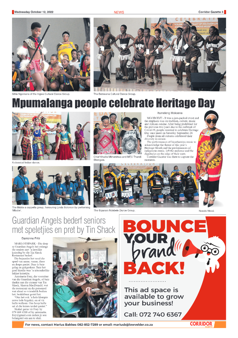 Corridor Gazette 12 October 2022 page 3