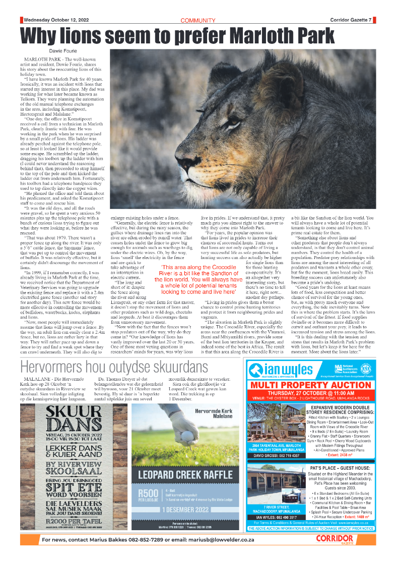 Corridor Gazette 12 October 2022 page 7