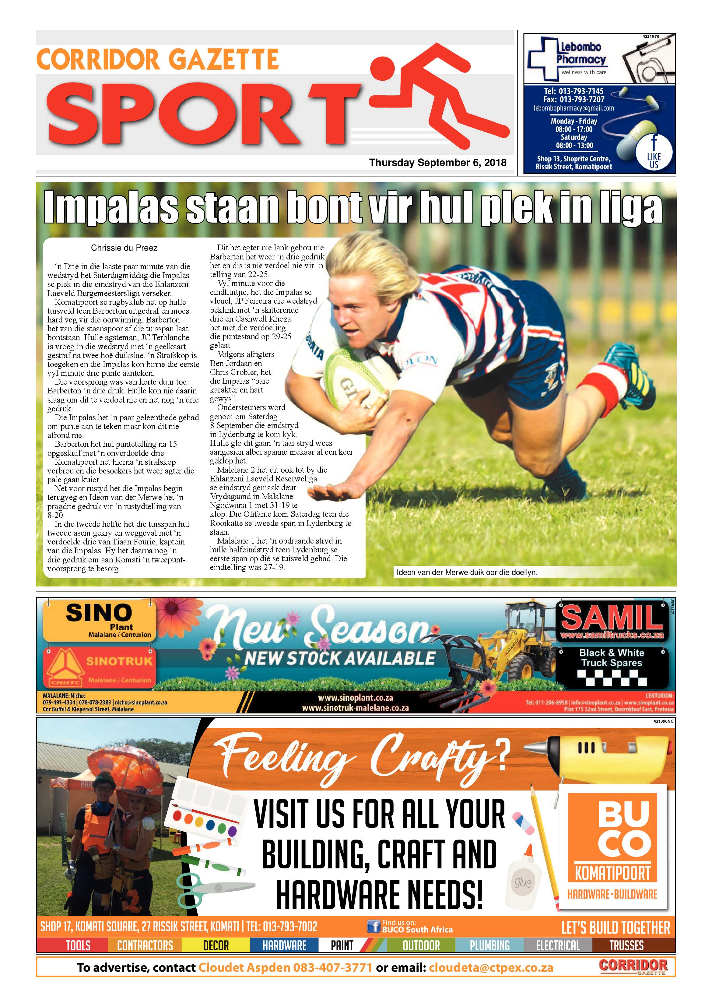 Corridor Gazette 06 September 2018 page 8