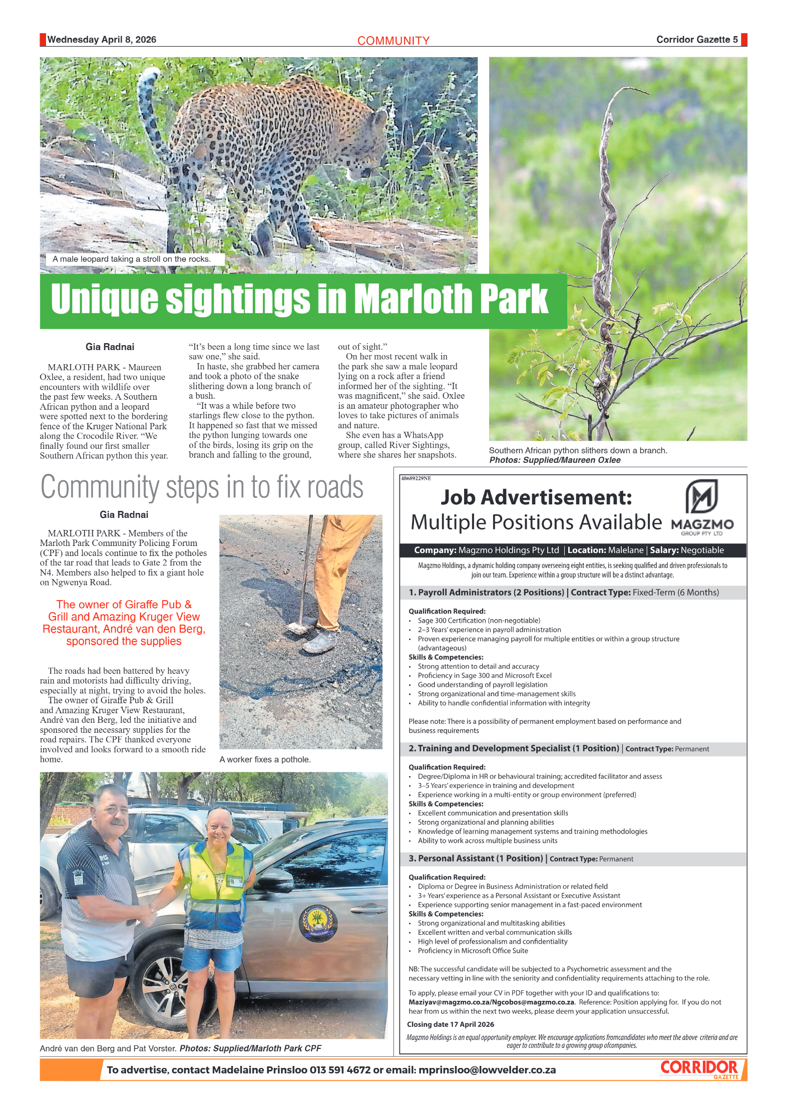 Corridor Gazette 08 April 2026 page 5