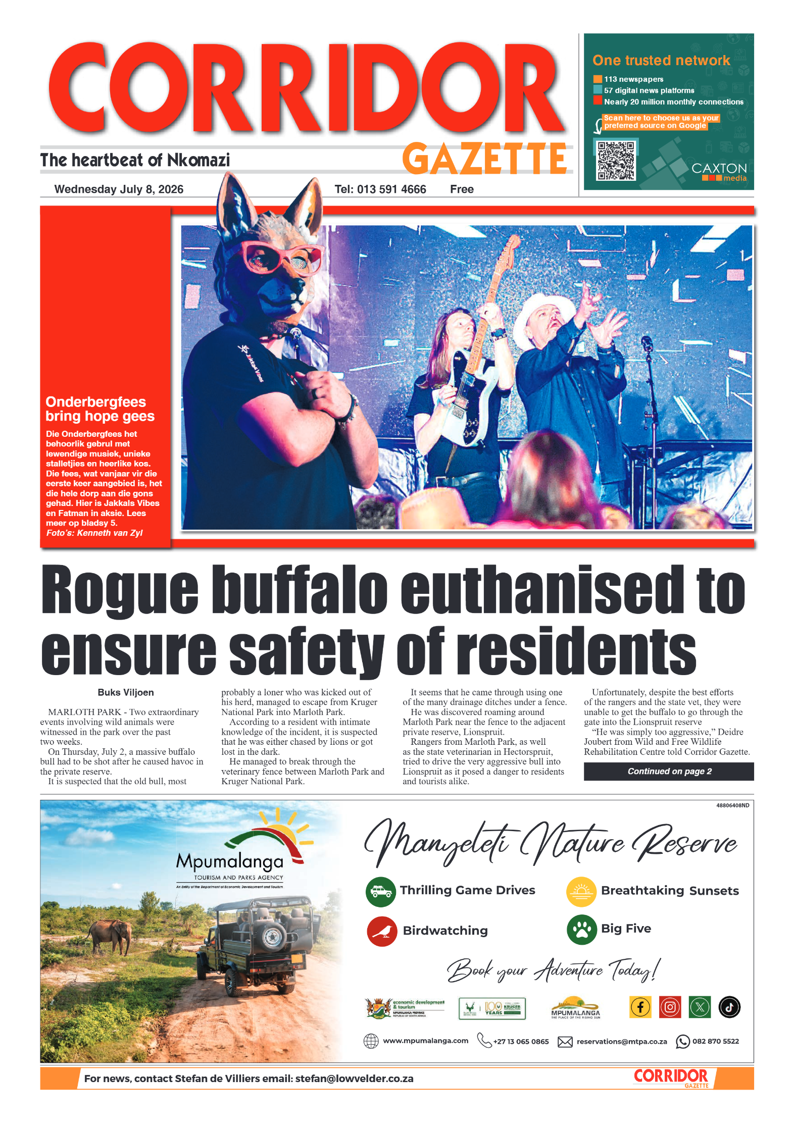 Corridor Gazette 8 July 2026 page 1