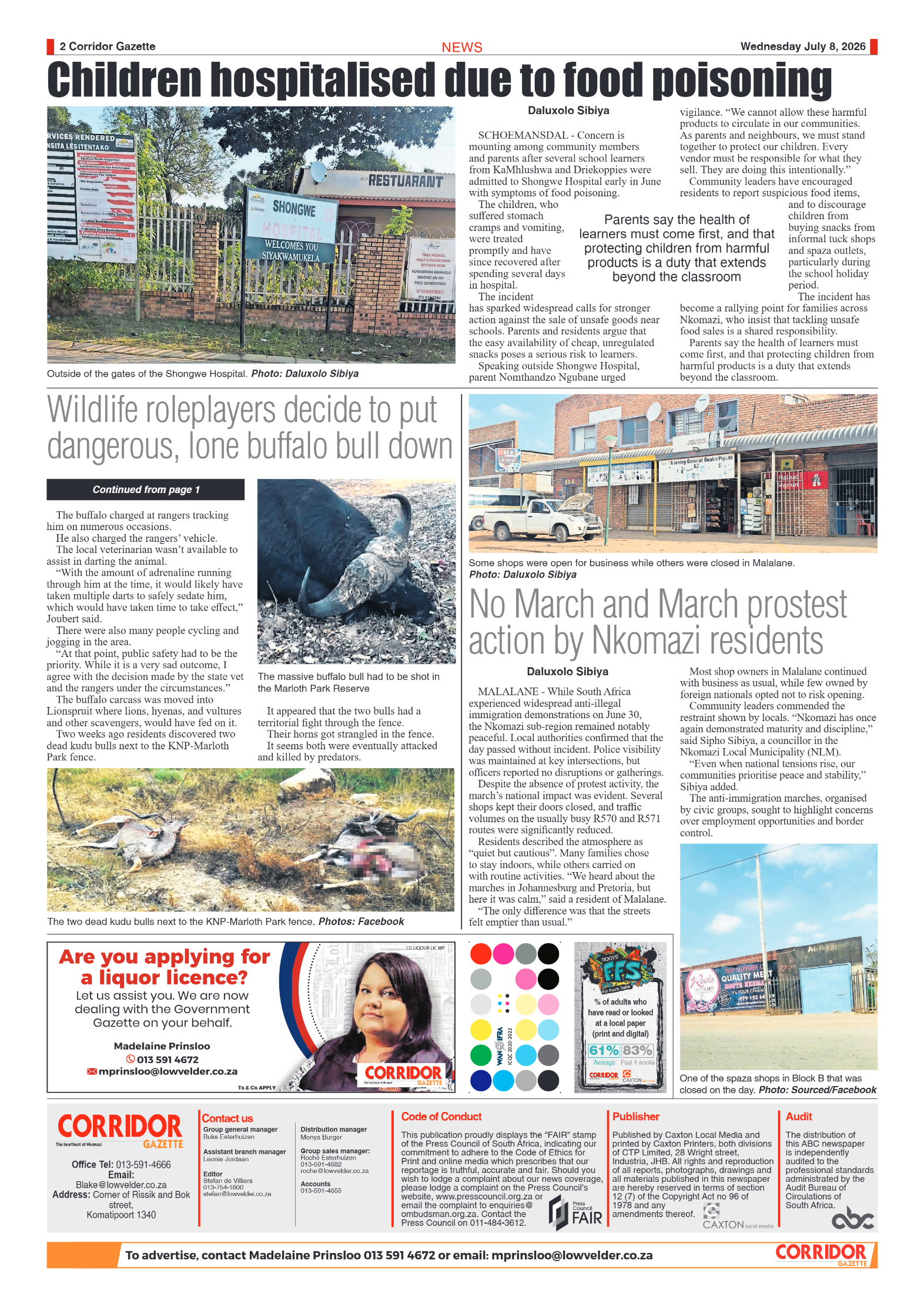 Corridor Gazette 8 July 2026 page 2