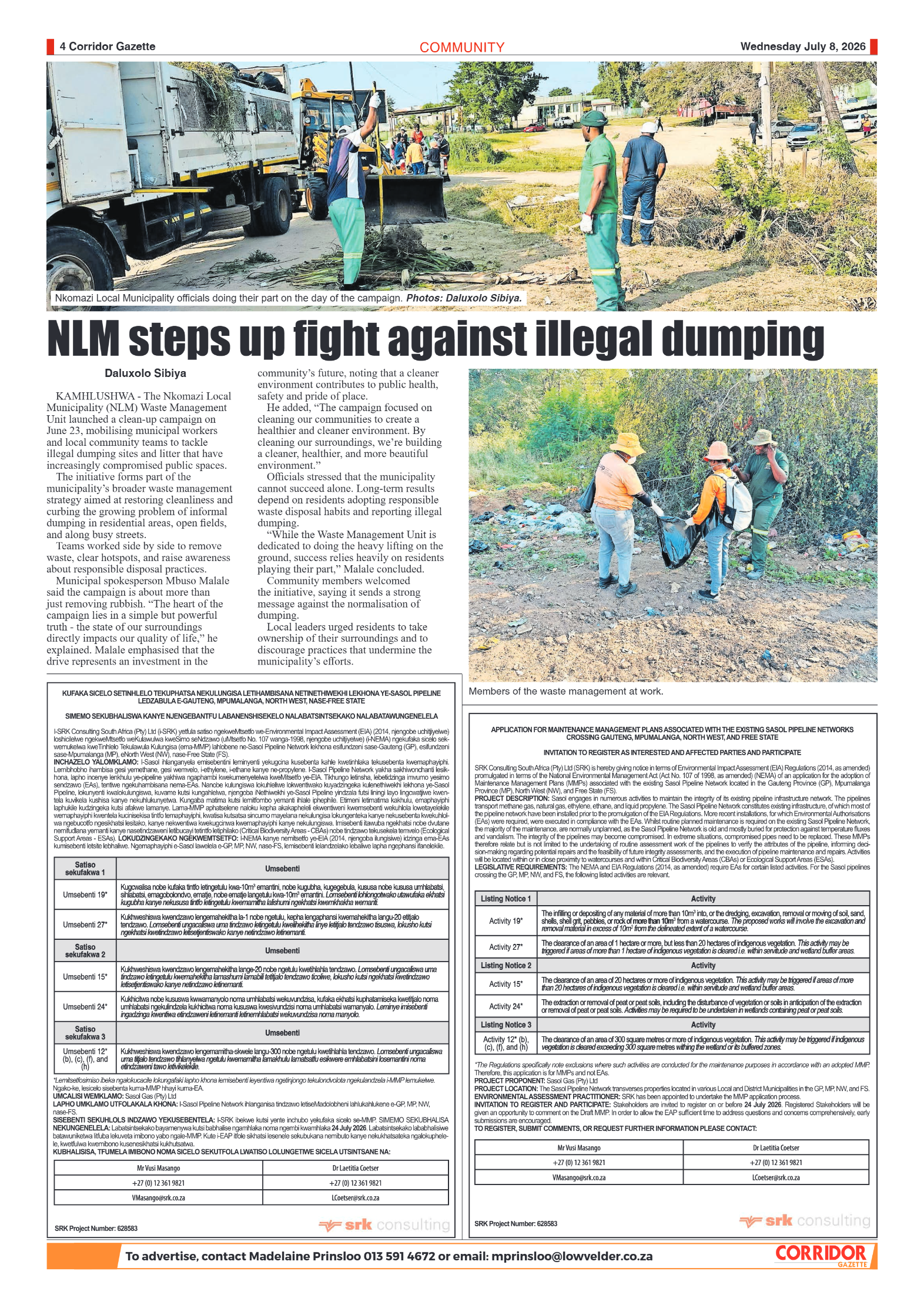 Corridor Gazette 8 July 2026 page 4