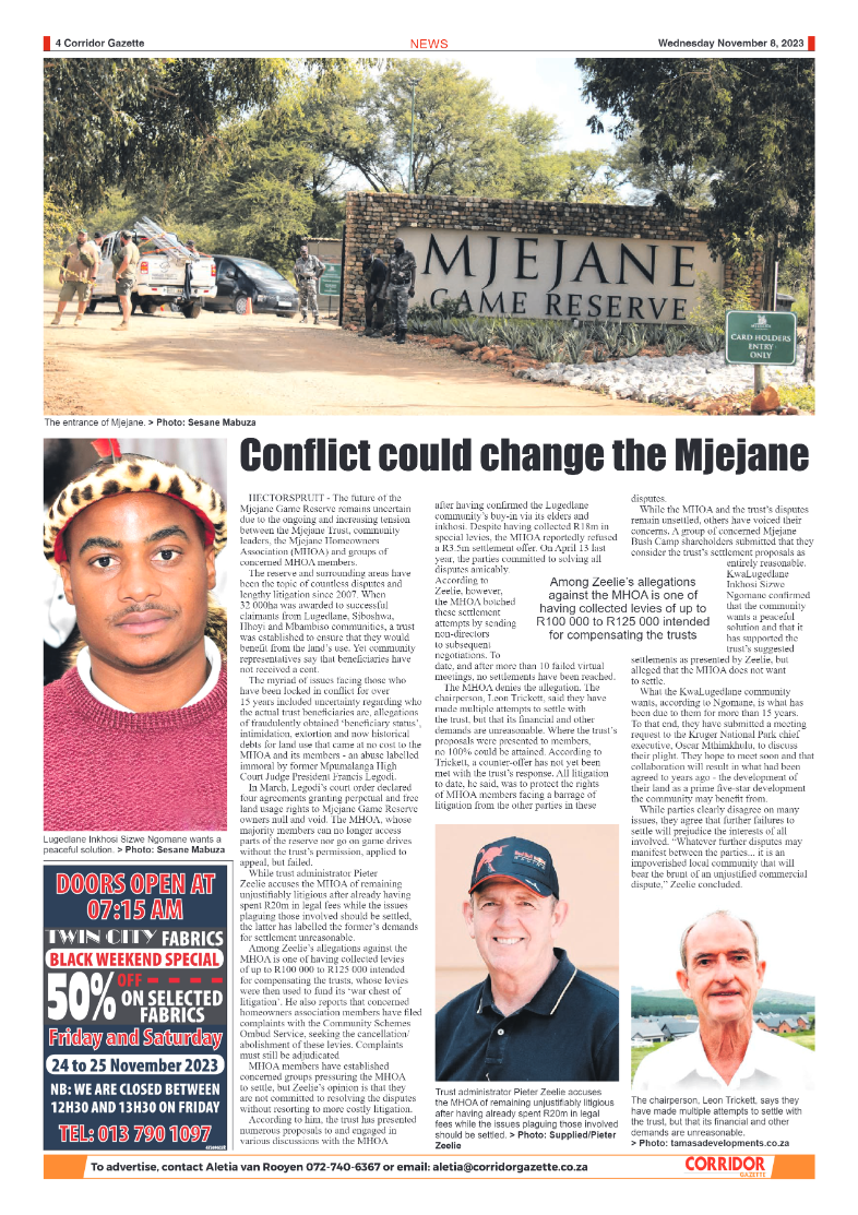 Corridor Gazette 08 November 2023 page 4
