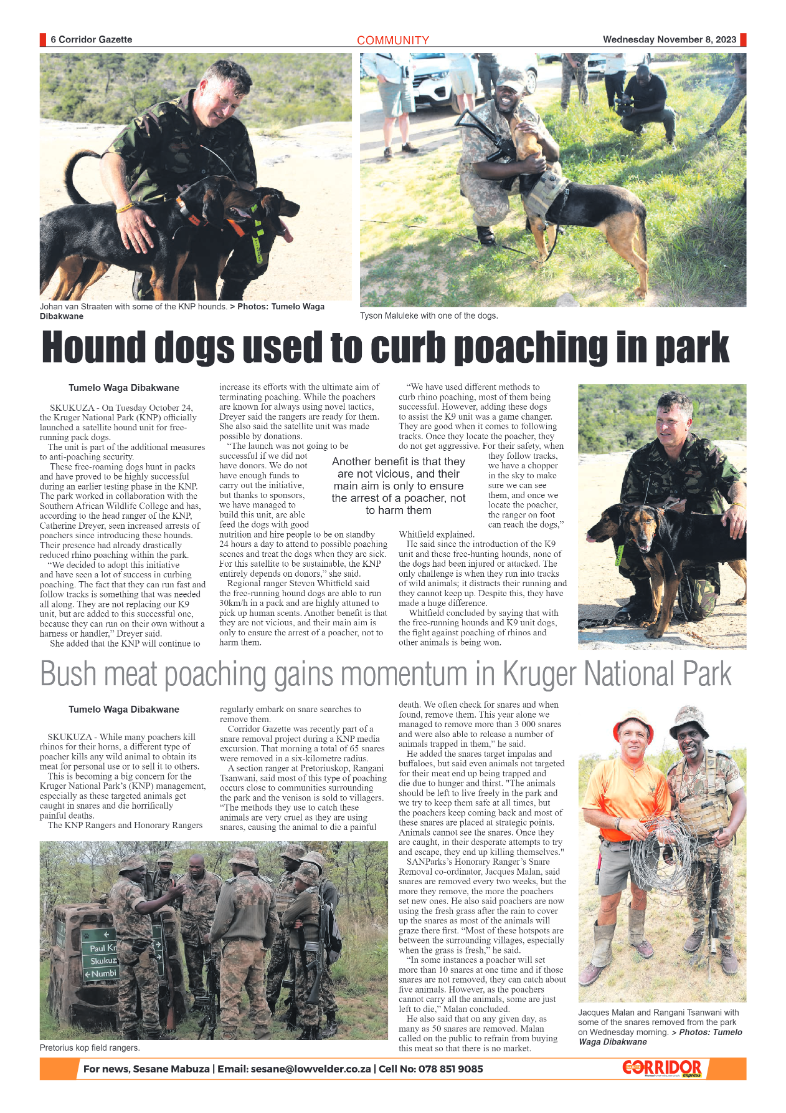 Corridor Gazette 08 November 2023 page 6