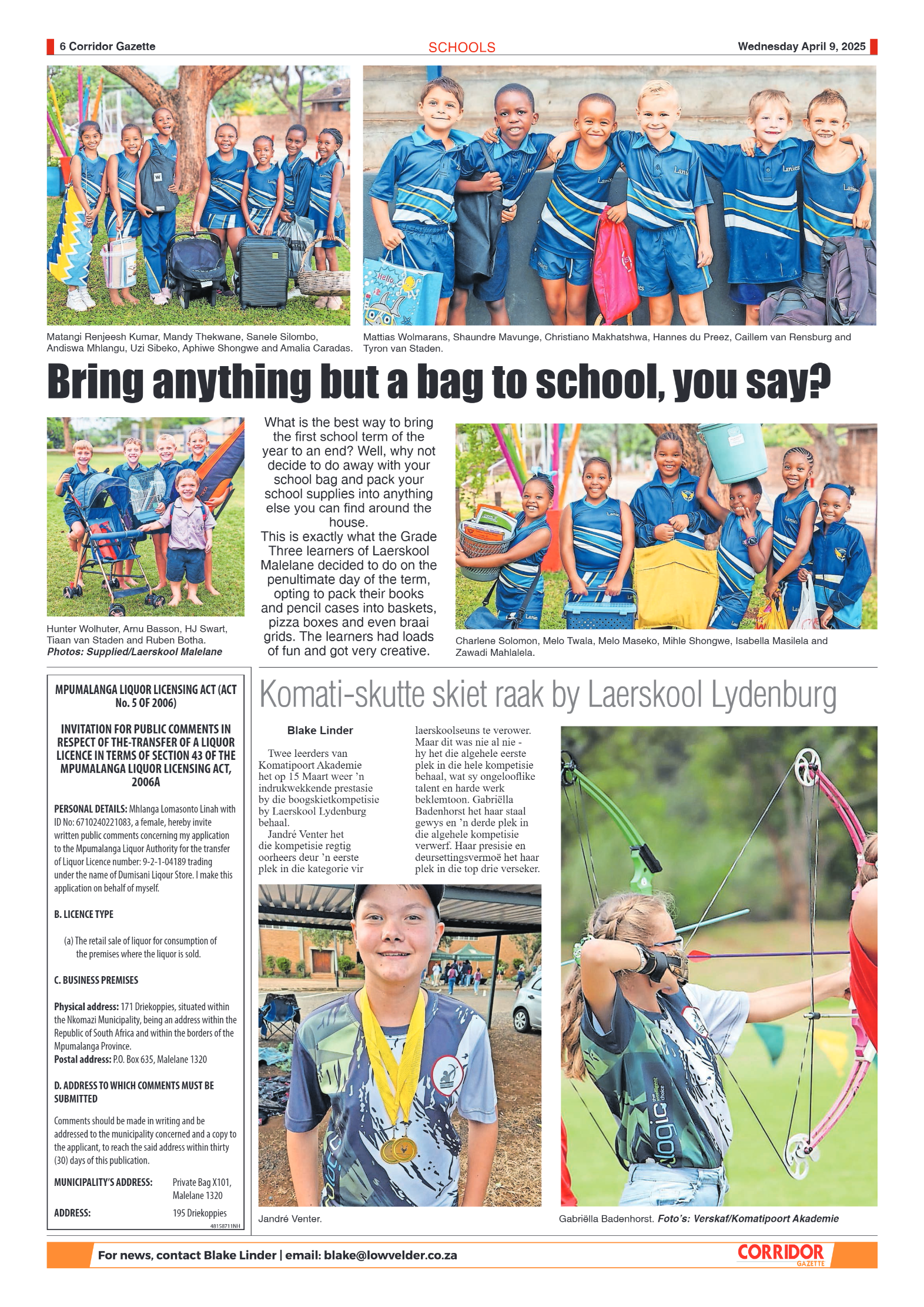 Corridor Gazette 09 April 2025 page 6