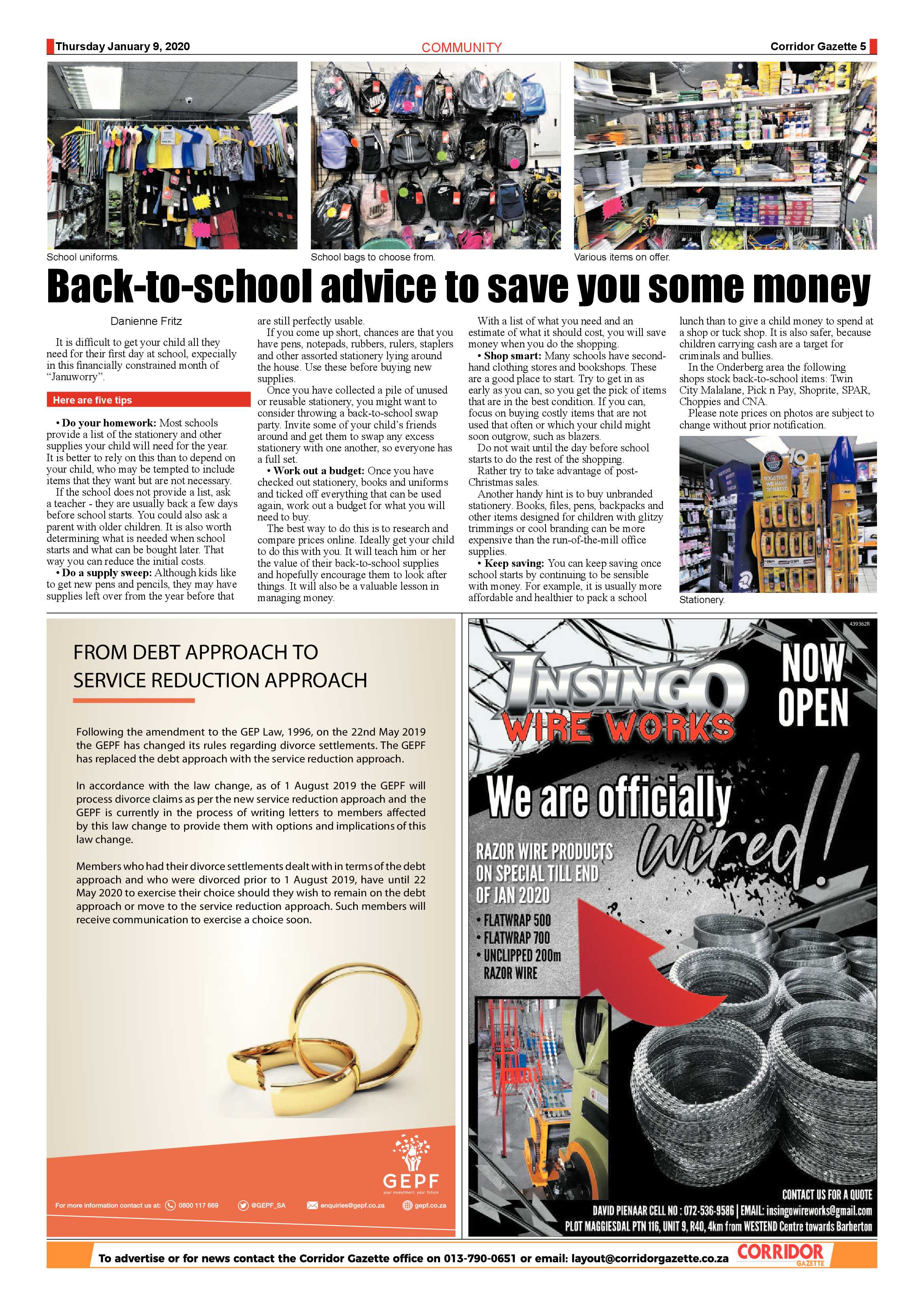 Corridor Gazette 09 January 2020 page 5