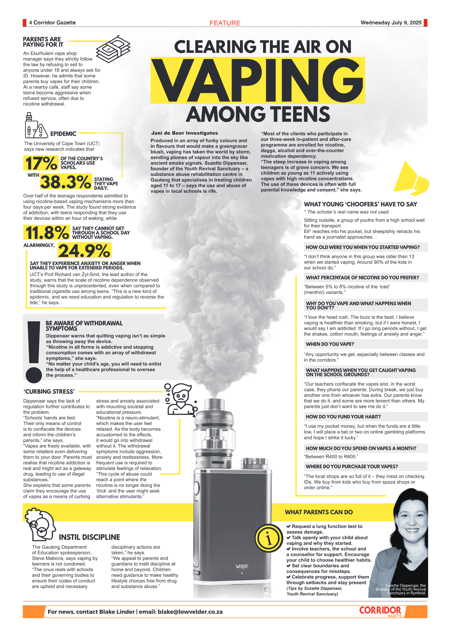 Corridor Gazette 09 July 2025 page 4