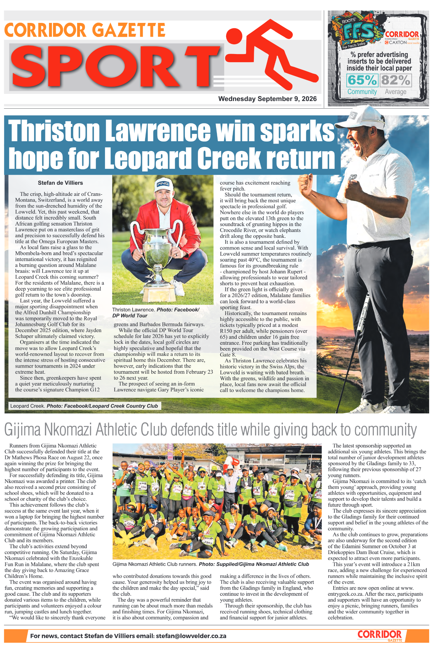 Corridor Gazette 9 September 2025 page 8