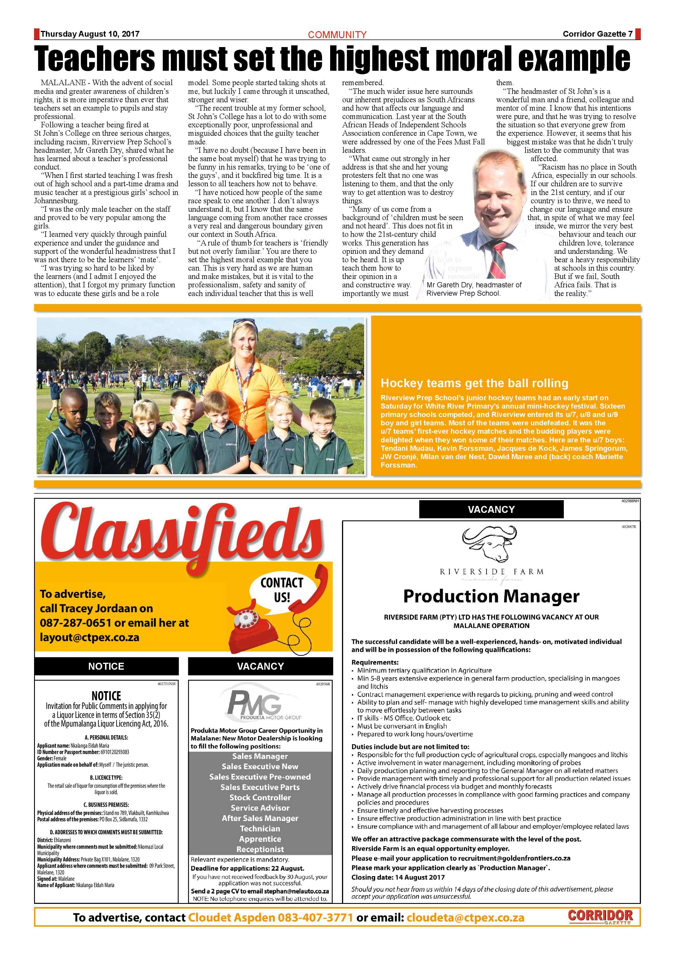 Corridor Gazette 10 August 2017 page 7