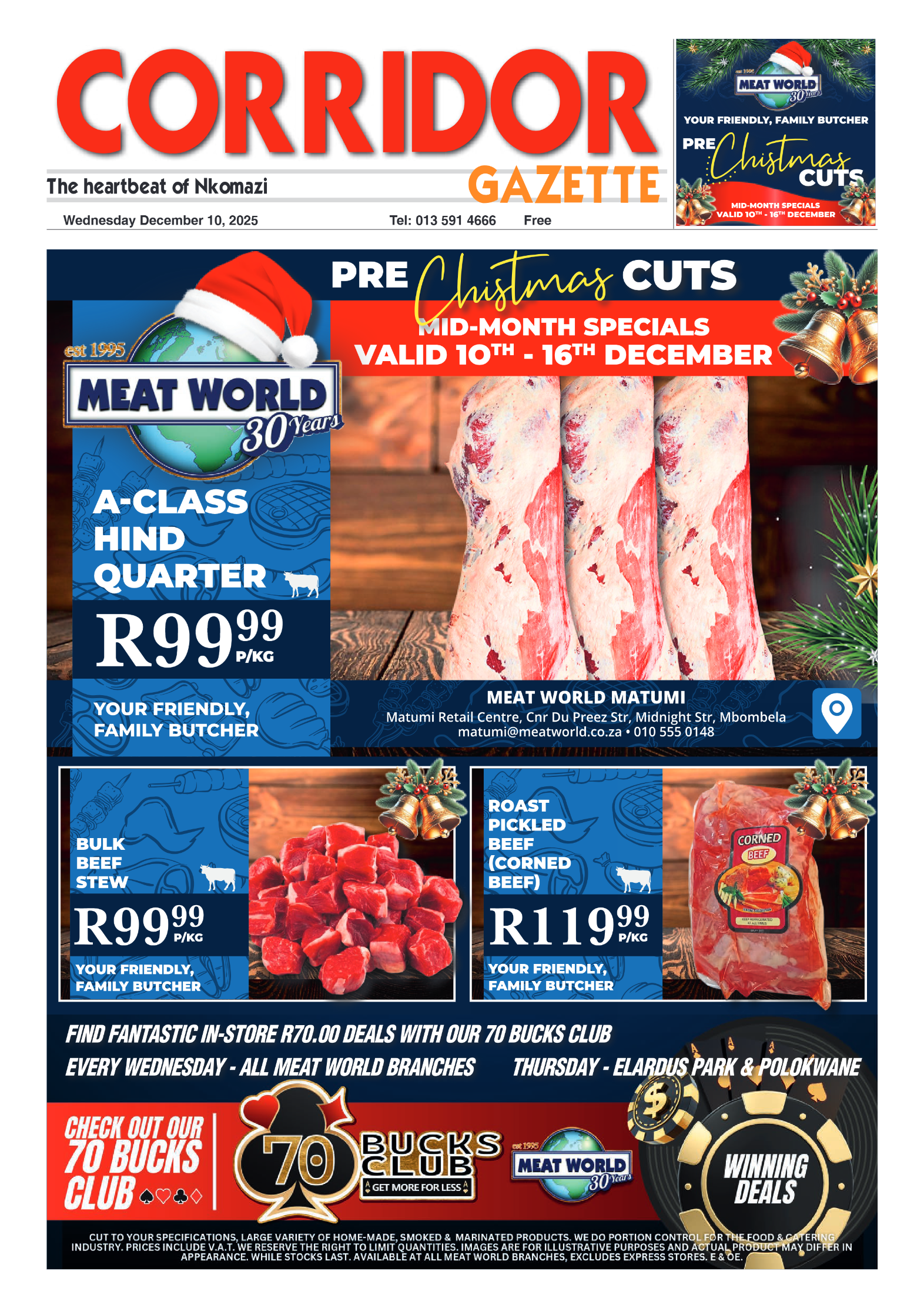 Corridor Gazette 10 December 2025 page 1