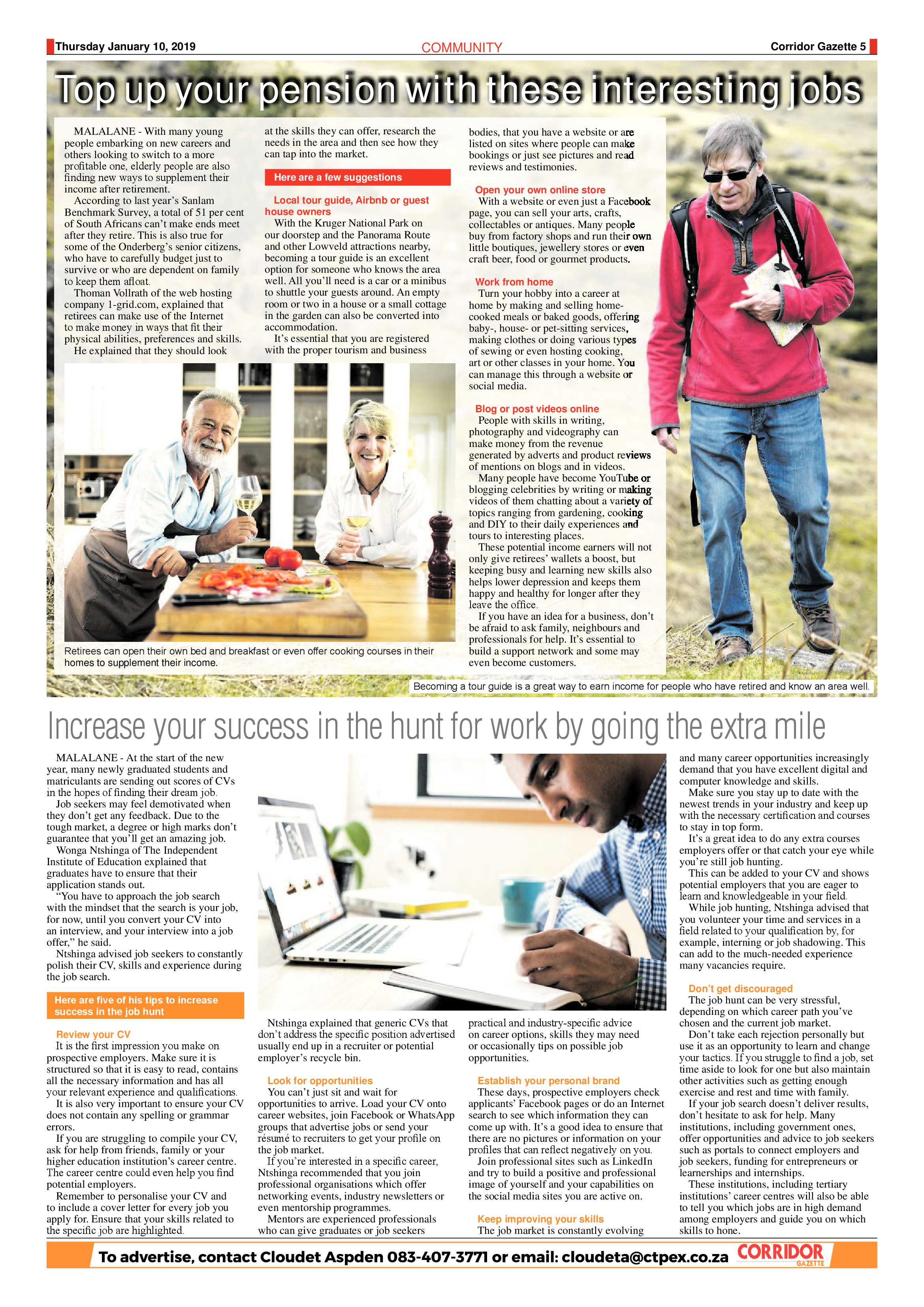 Corridor Gazette 10 January 2019 page 5