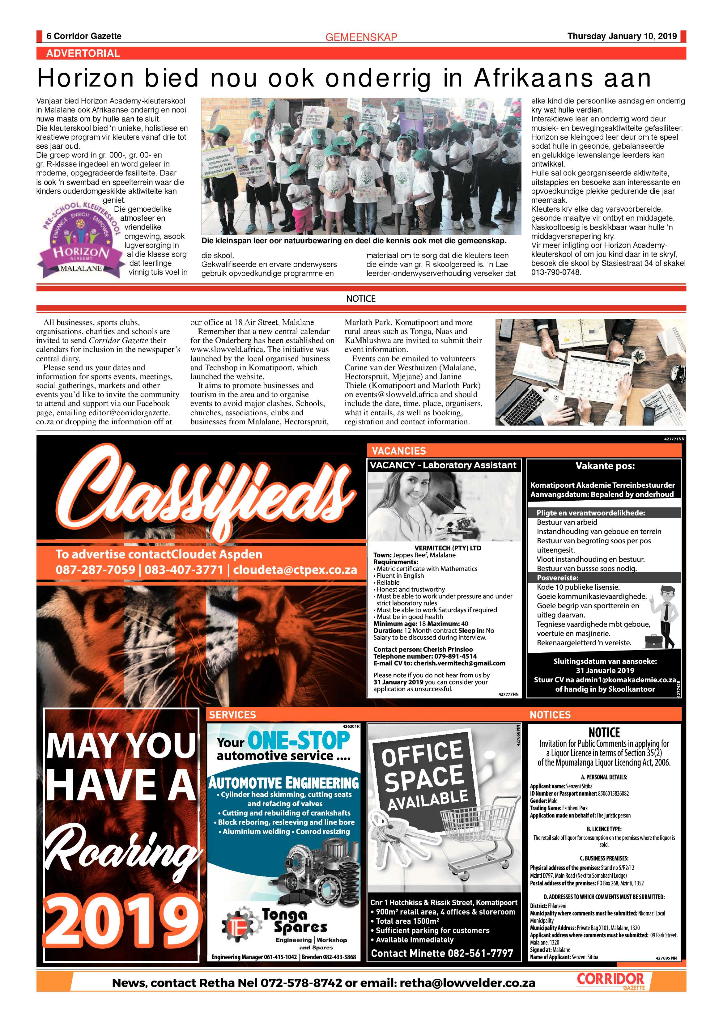 Corridor Gazette 10 January 2019 page 6