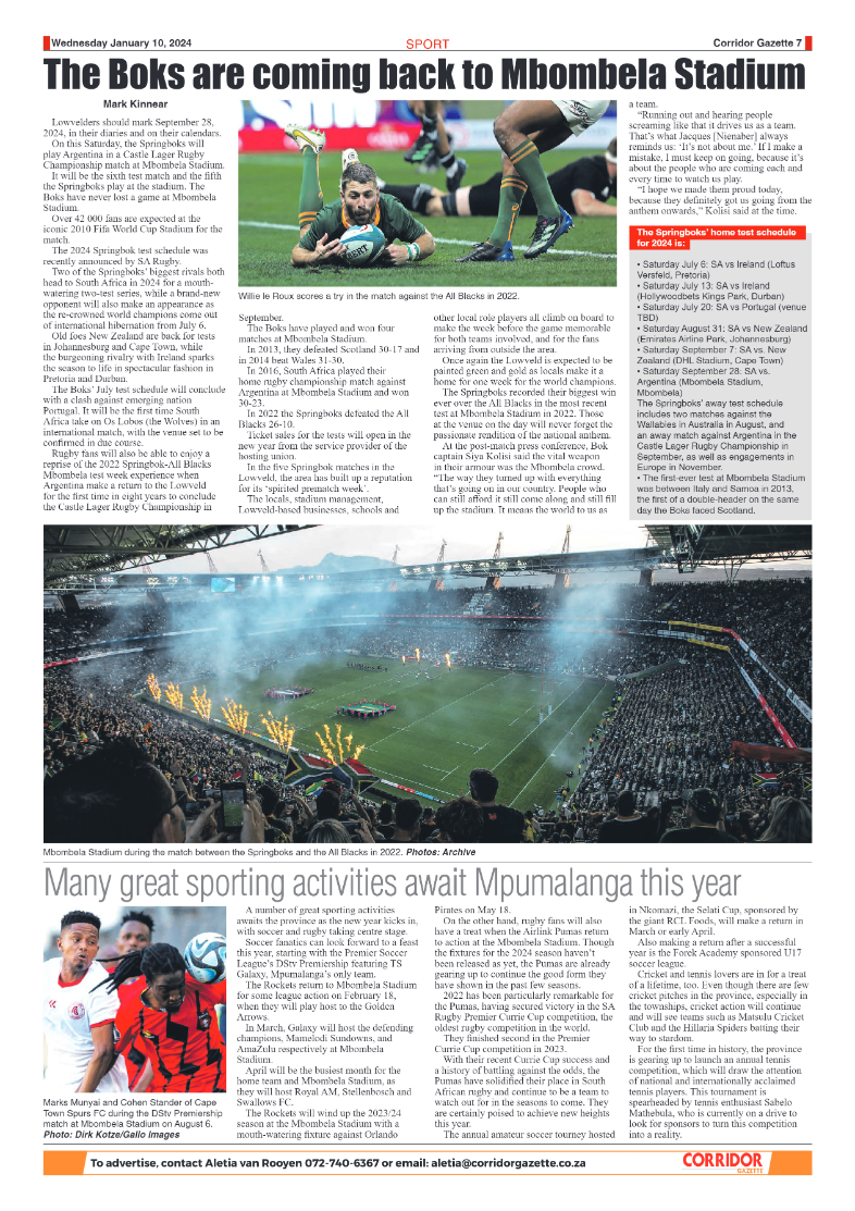 Corridor Gazette 10 January 2024 page 7