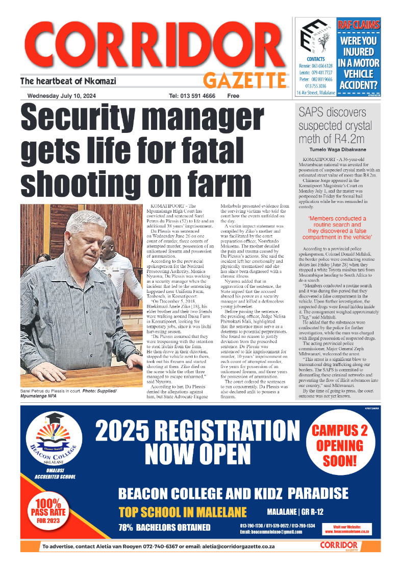 Corridor Gazette 10 July 2024 page 1