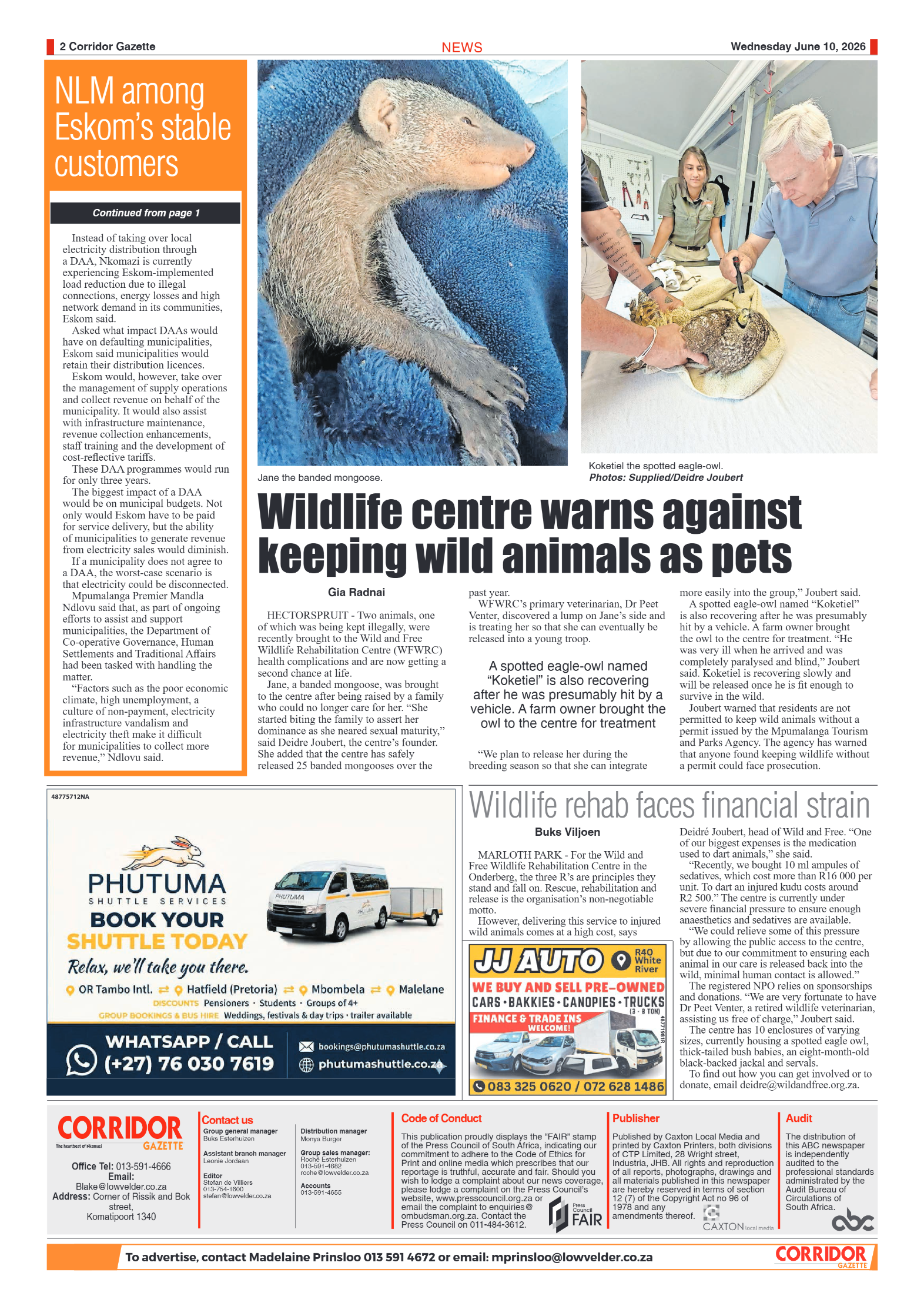 Corridor Gazette 10 June 2026 page 2