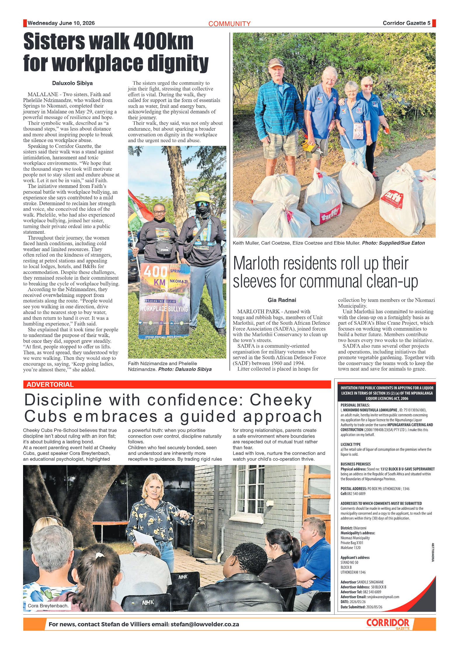 Corridor Gazette 10 June 2026 page 5