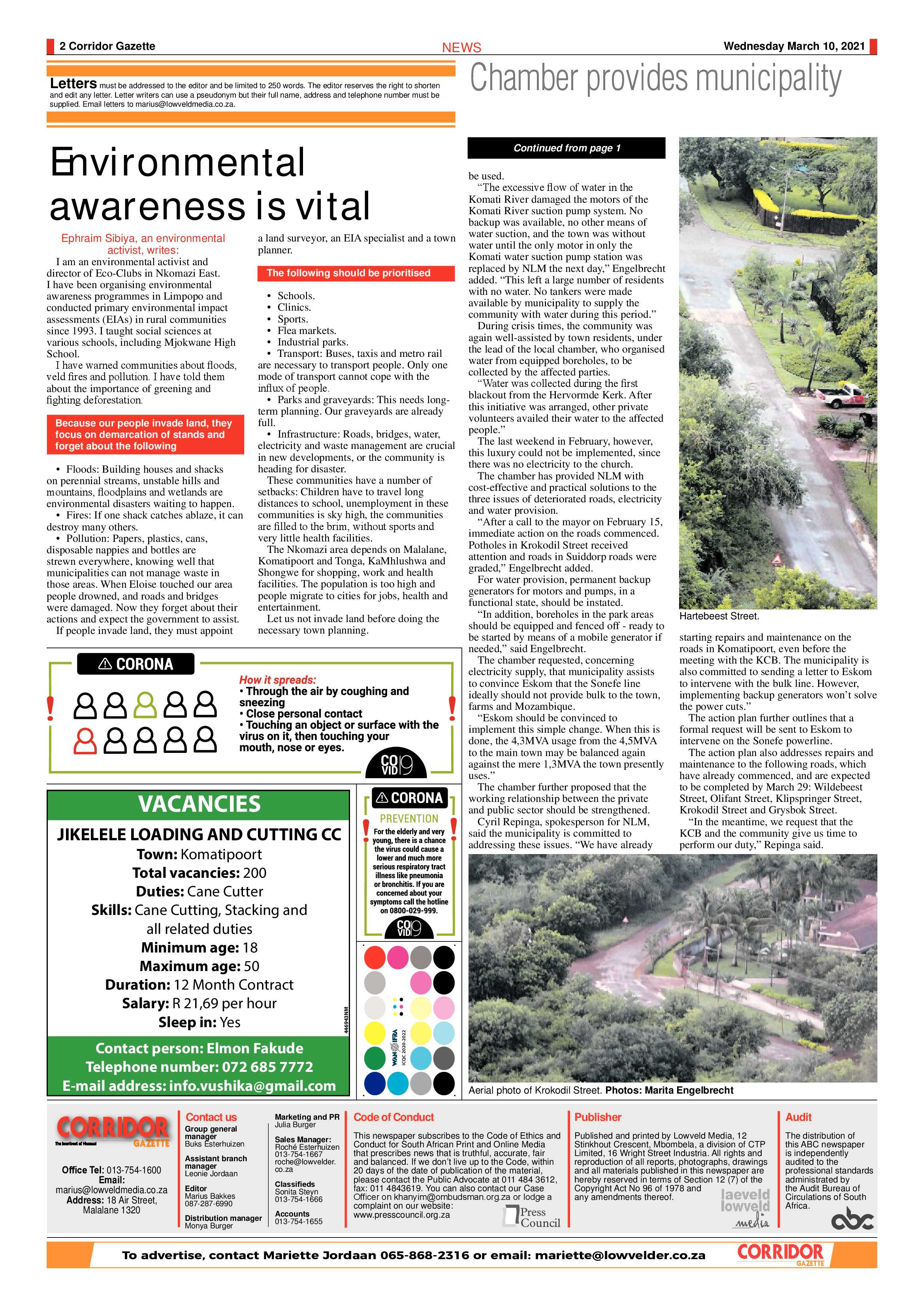 Corridor Gazette 10 March 2021 page 2
