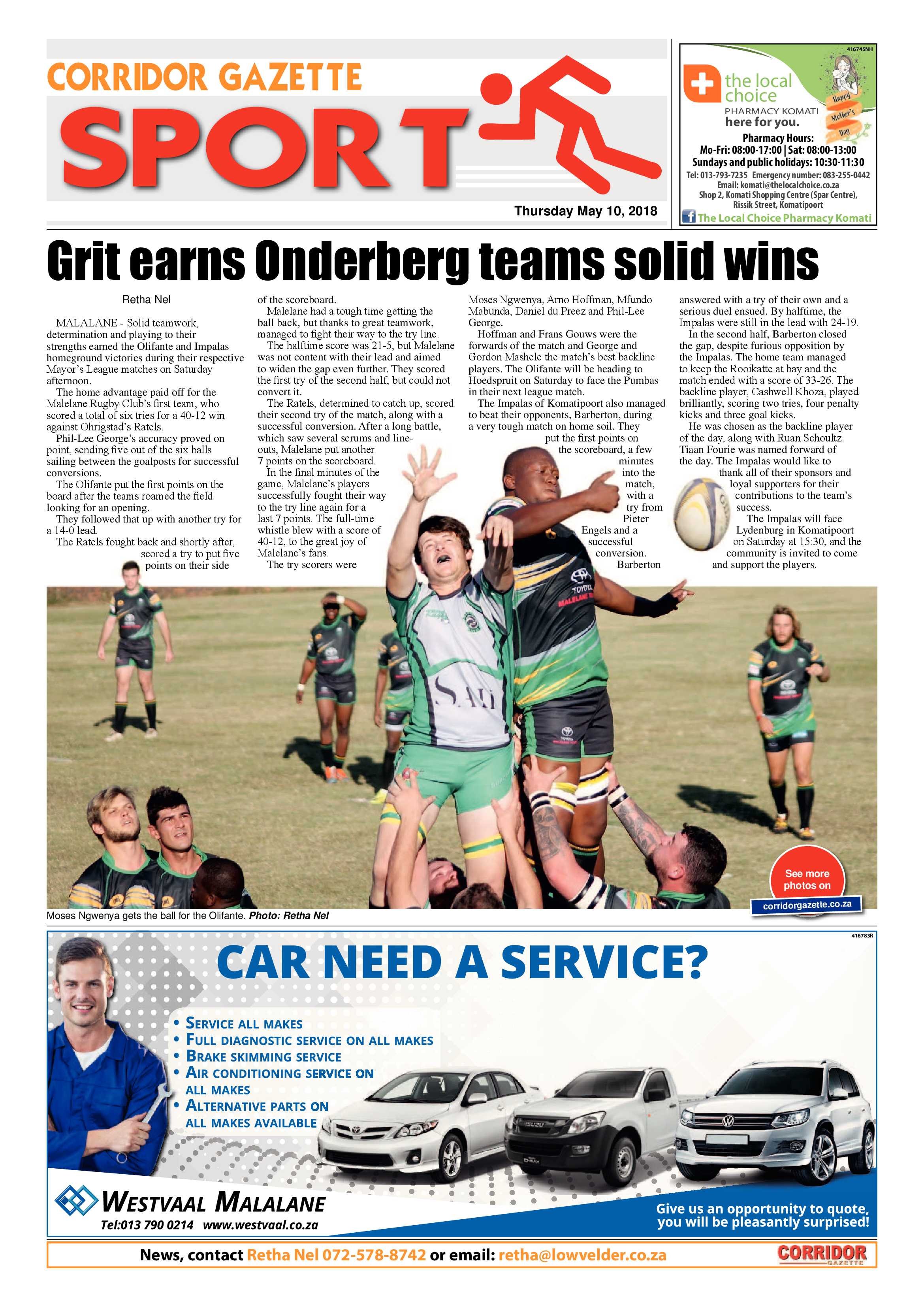 Corridor Gazette 10 May 2018 page 8