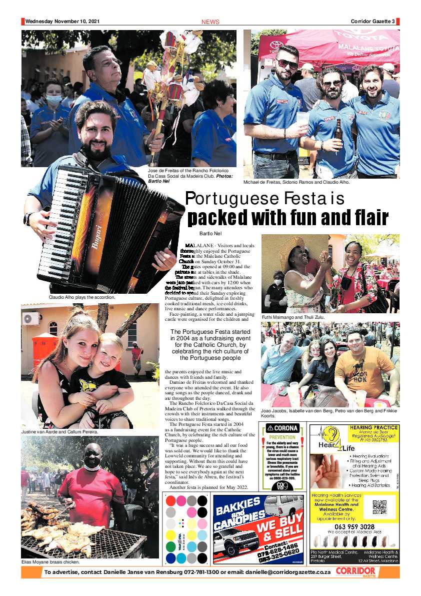 Corridor Gazette 10 November 2021 page 3