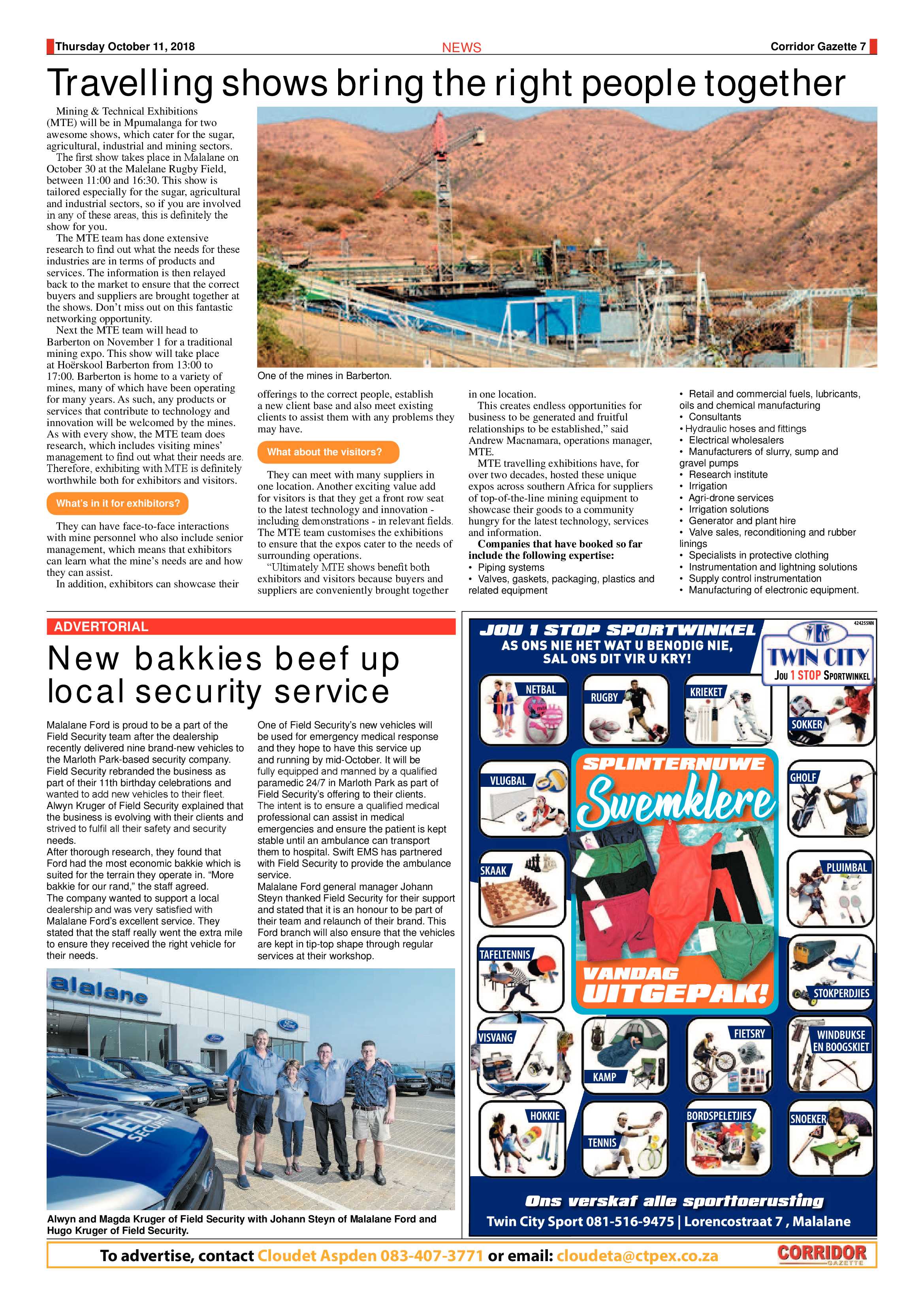 Corridor Gazette 10 October 2018 page 7
