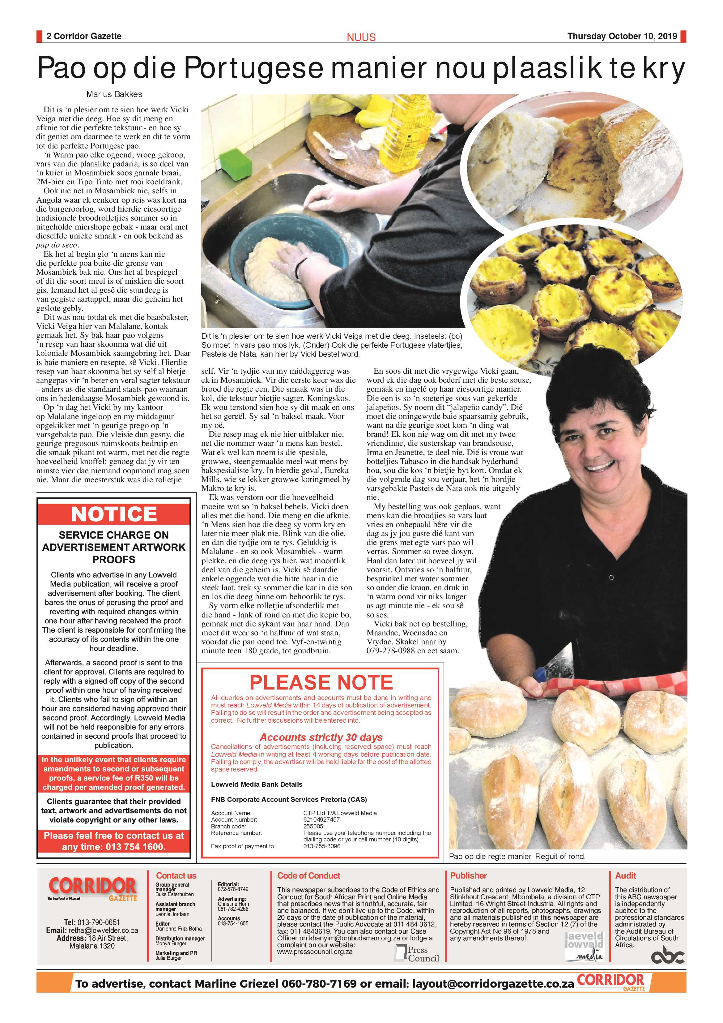 Corridor Gazette 10 October 2019 page 2