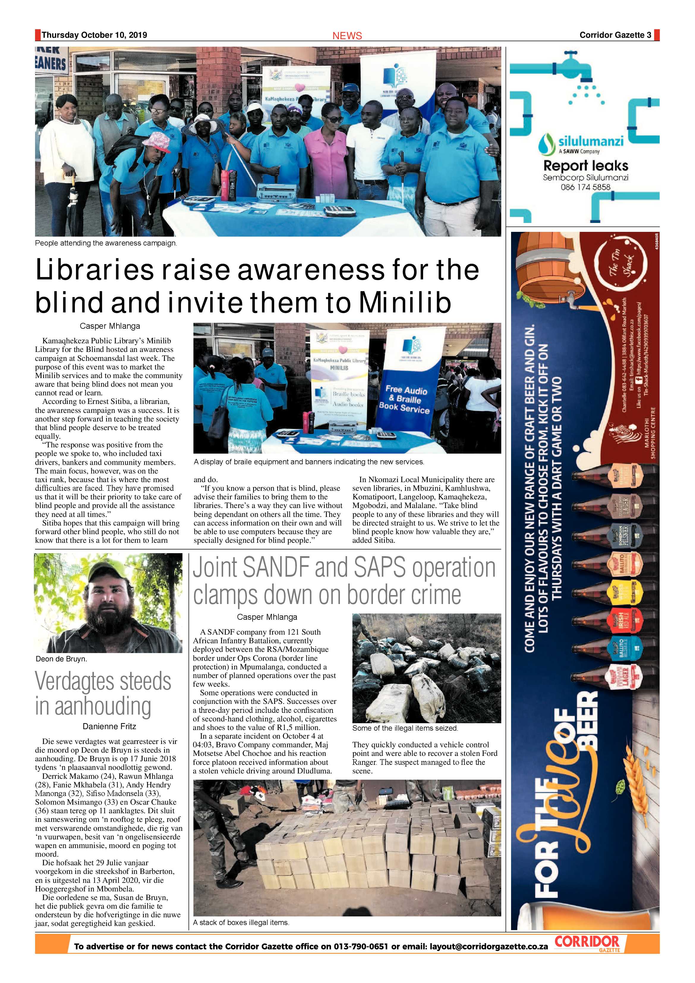 Corridor Gazette 10 October 2019 page 3