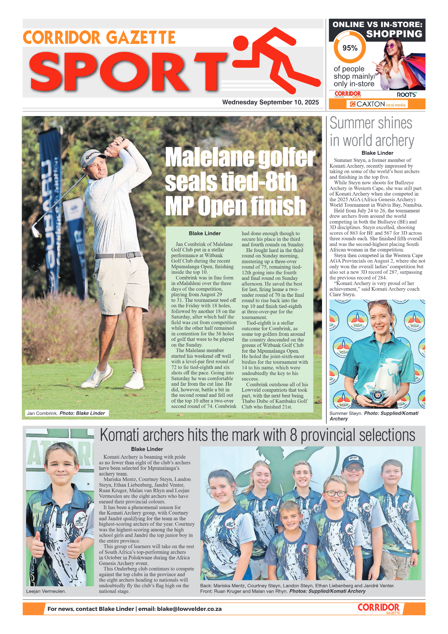 Corridor Gazette 10 September 2025 page 6