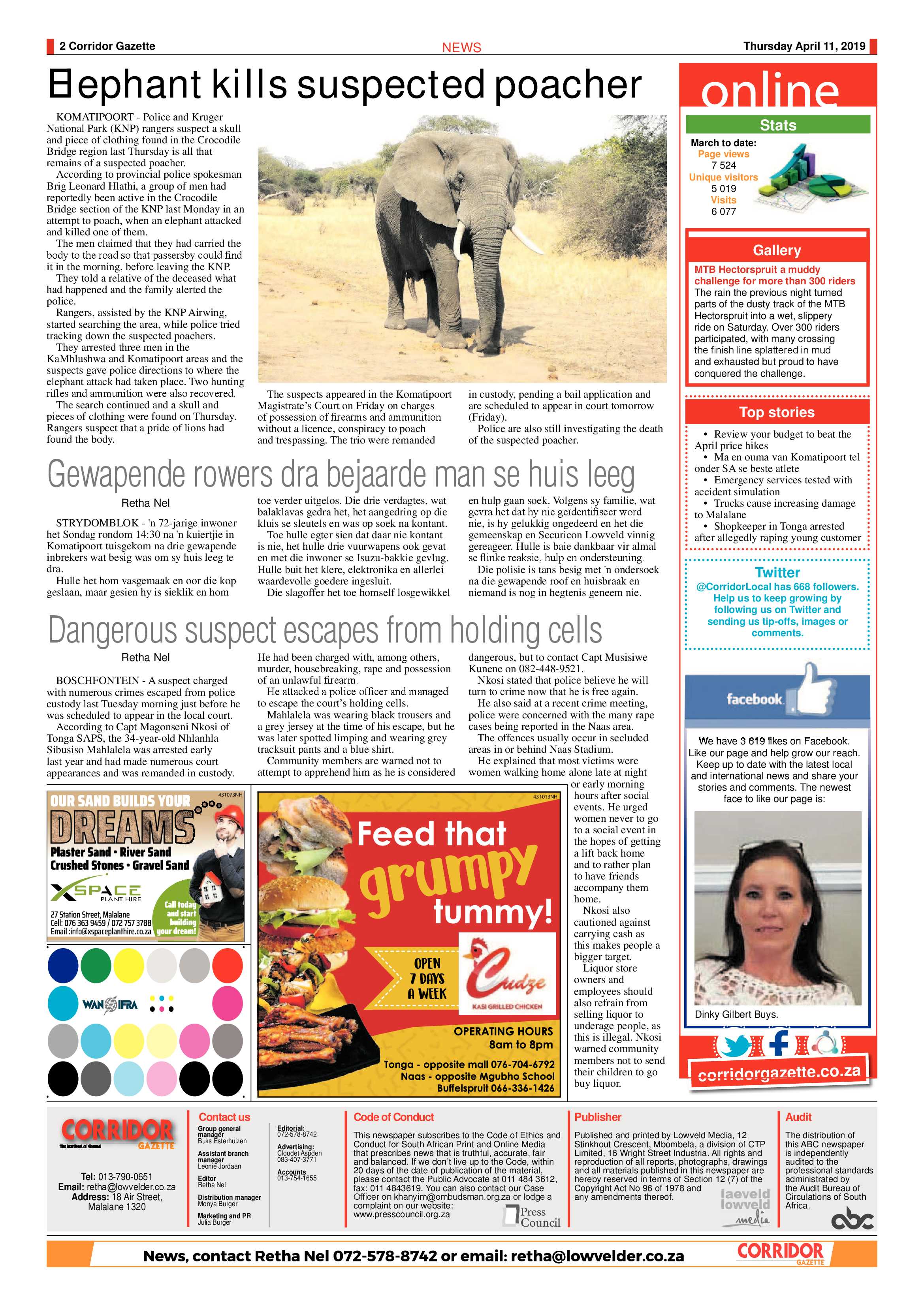 Corridor Gazette 11 April 2019 page 2