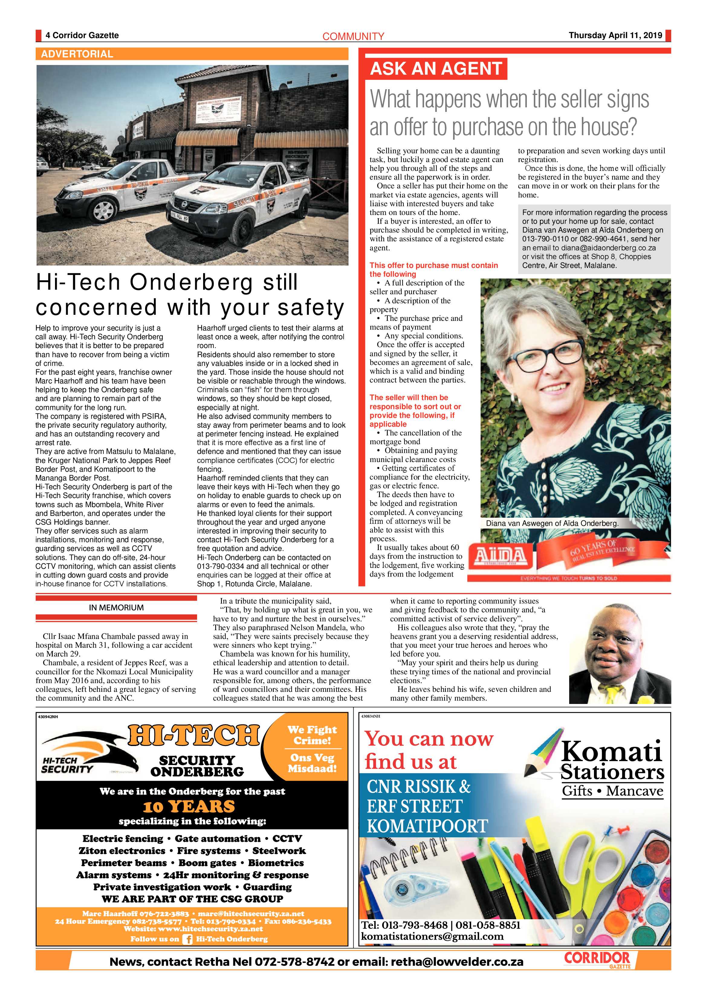 Corridor Gazette 11 April 2019 page 4