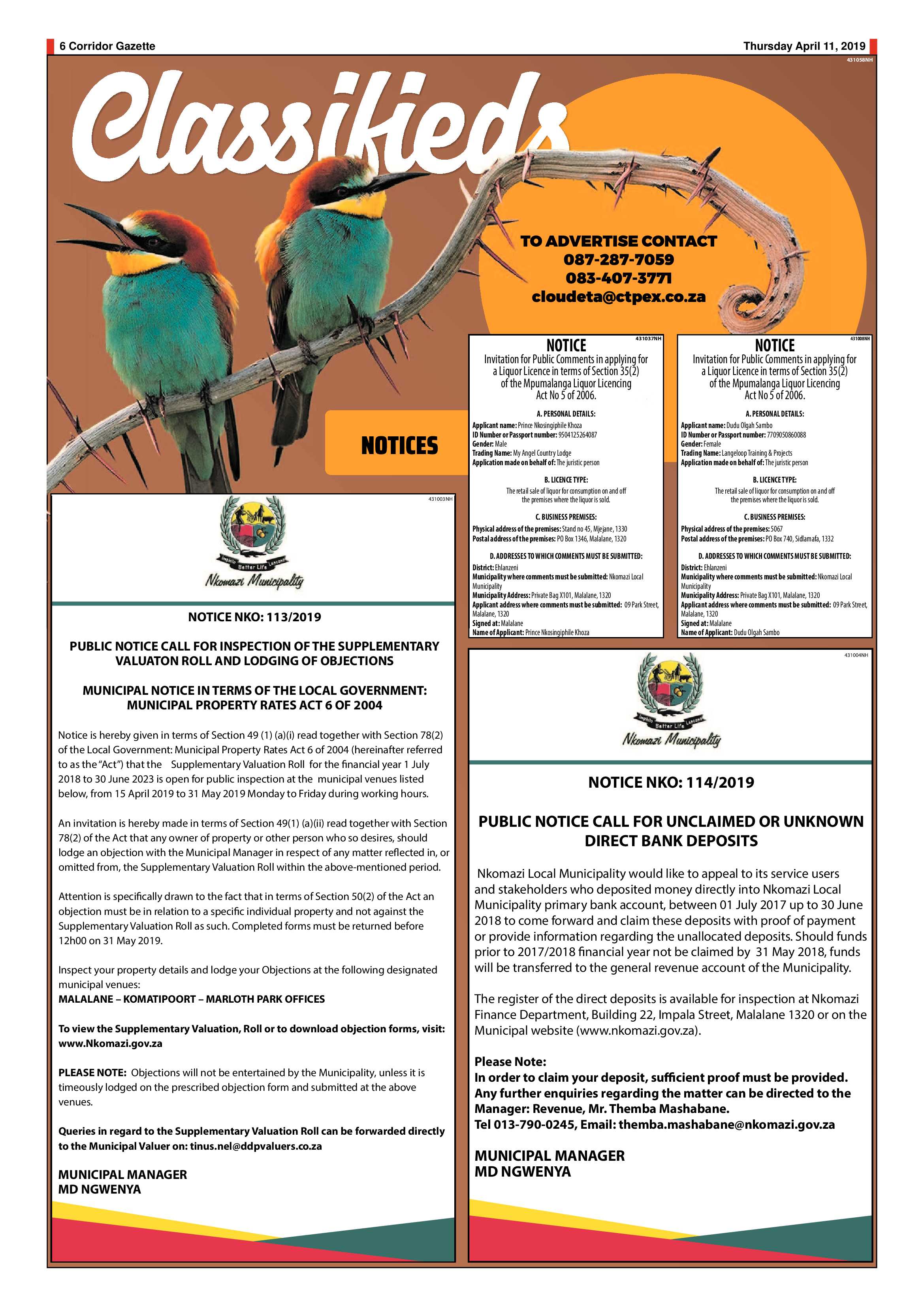 Corridor Gazette 11 April 2019 page 6
