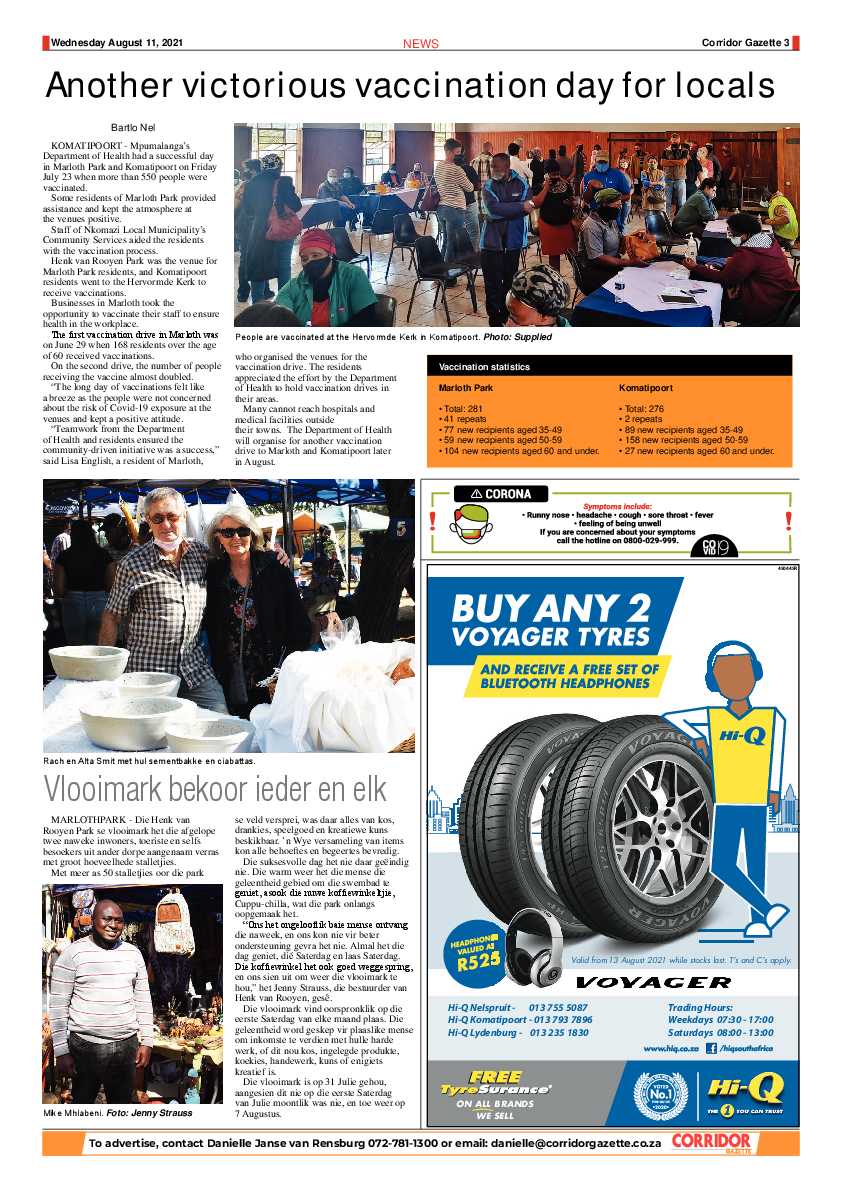 Corridor Gazette 11 August 2021 page 3