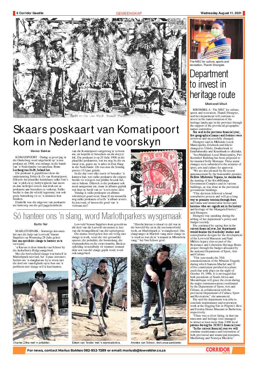Corridor Gazette 11 August 2021 page 6