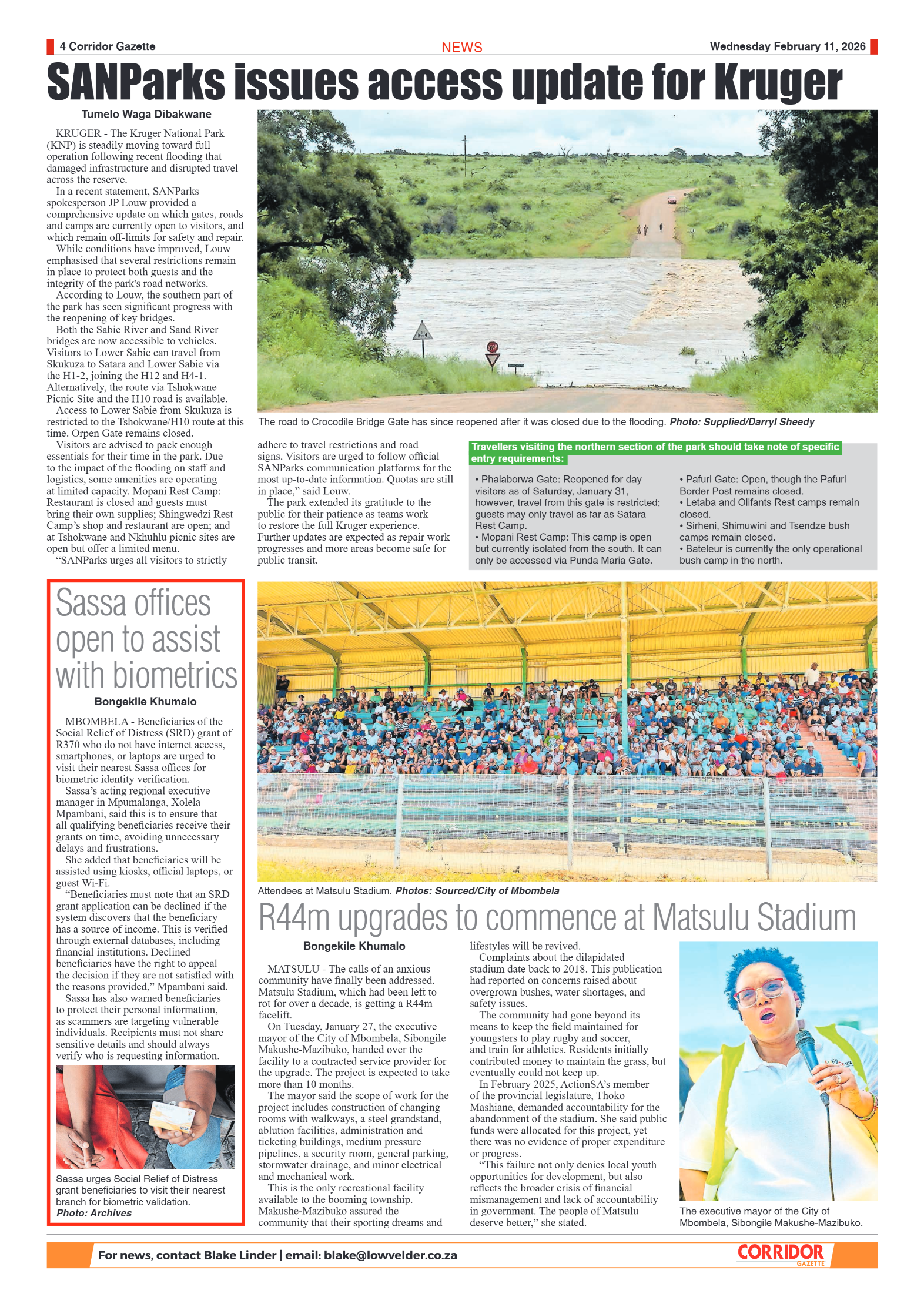 Corridor Gazette 10 February 2026 page 4