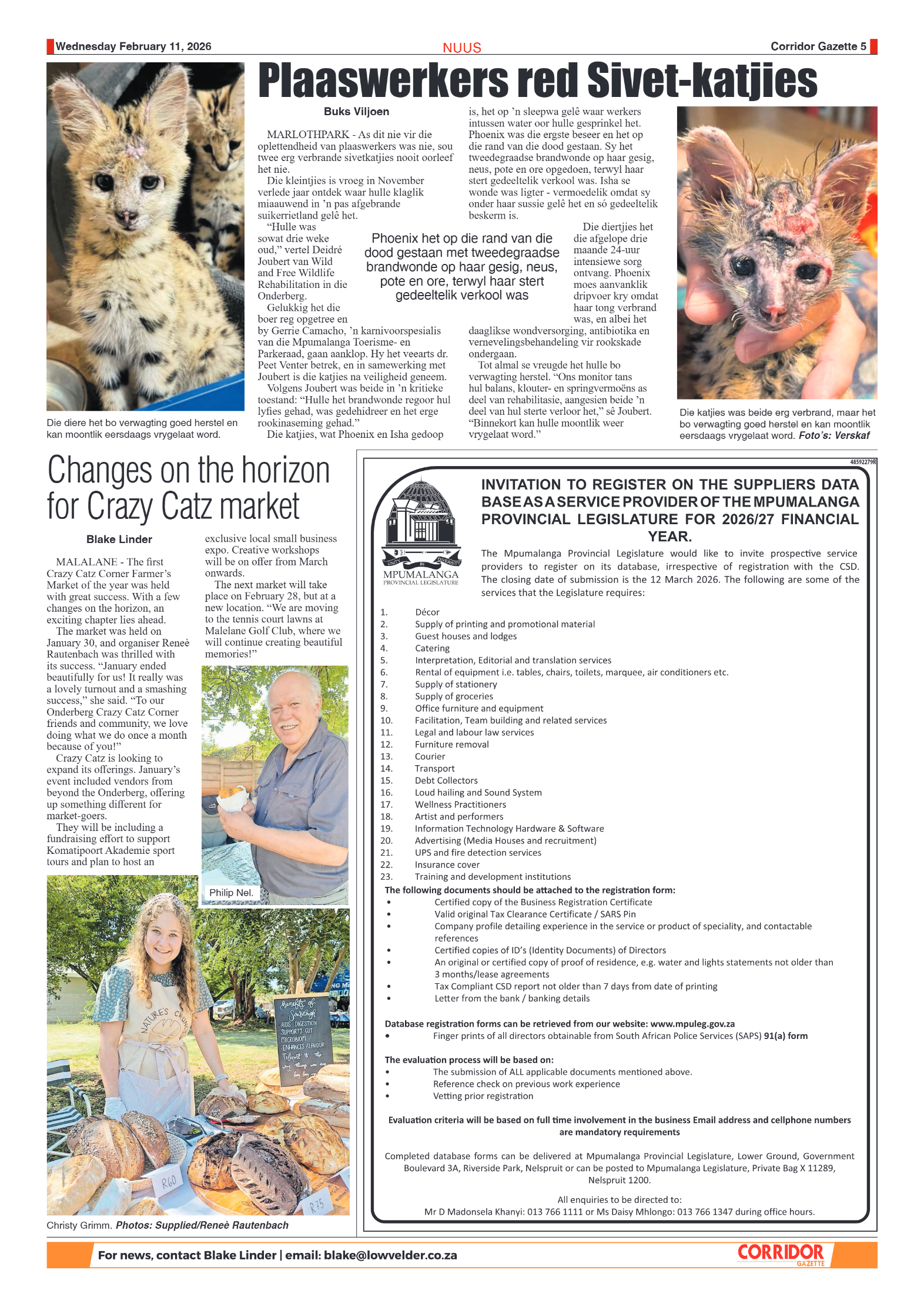 Corridor Gazette 10 February 2026 page 5