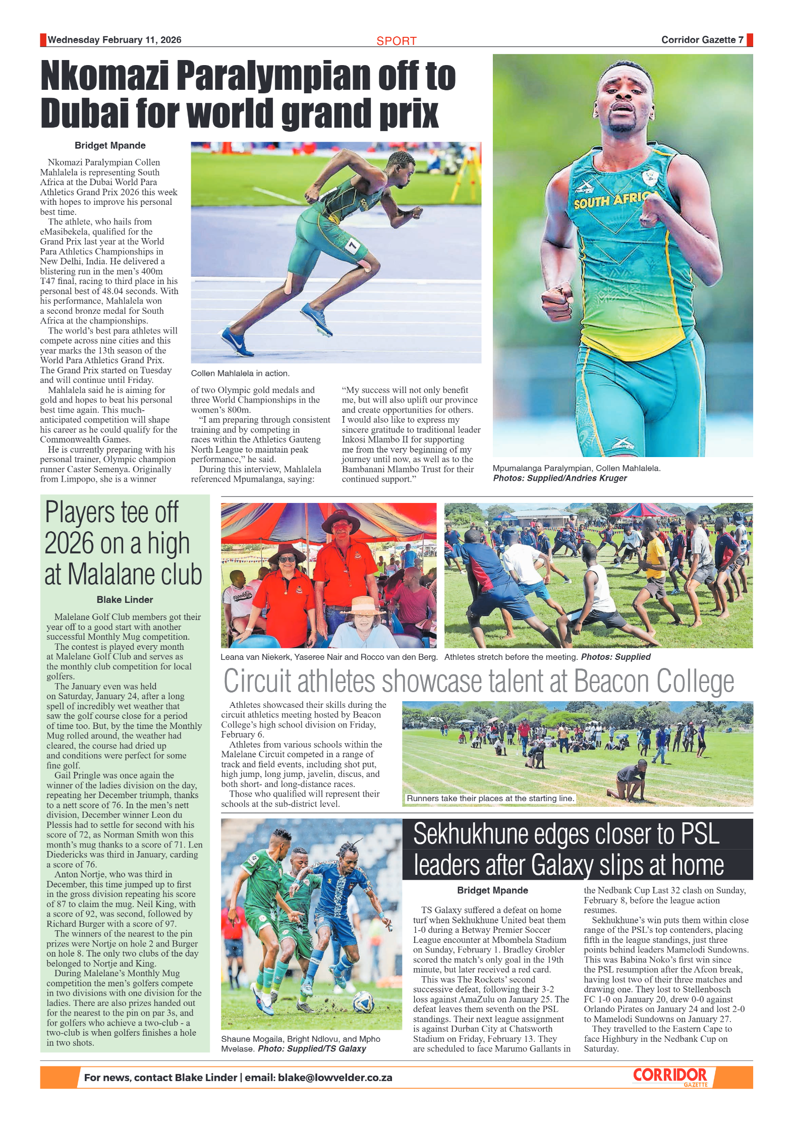 Corridor Gazette 10 February 2026 page 7