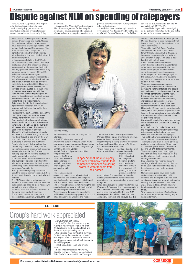 Corridor Gazette 11 January 2023 page 4