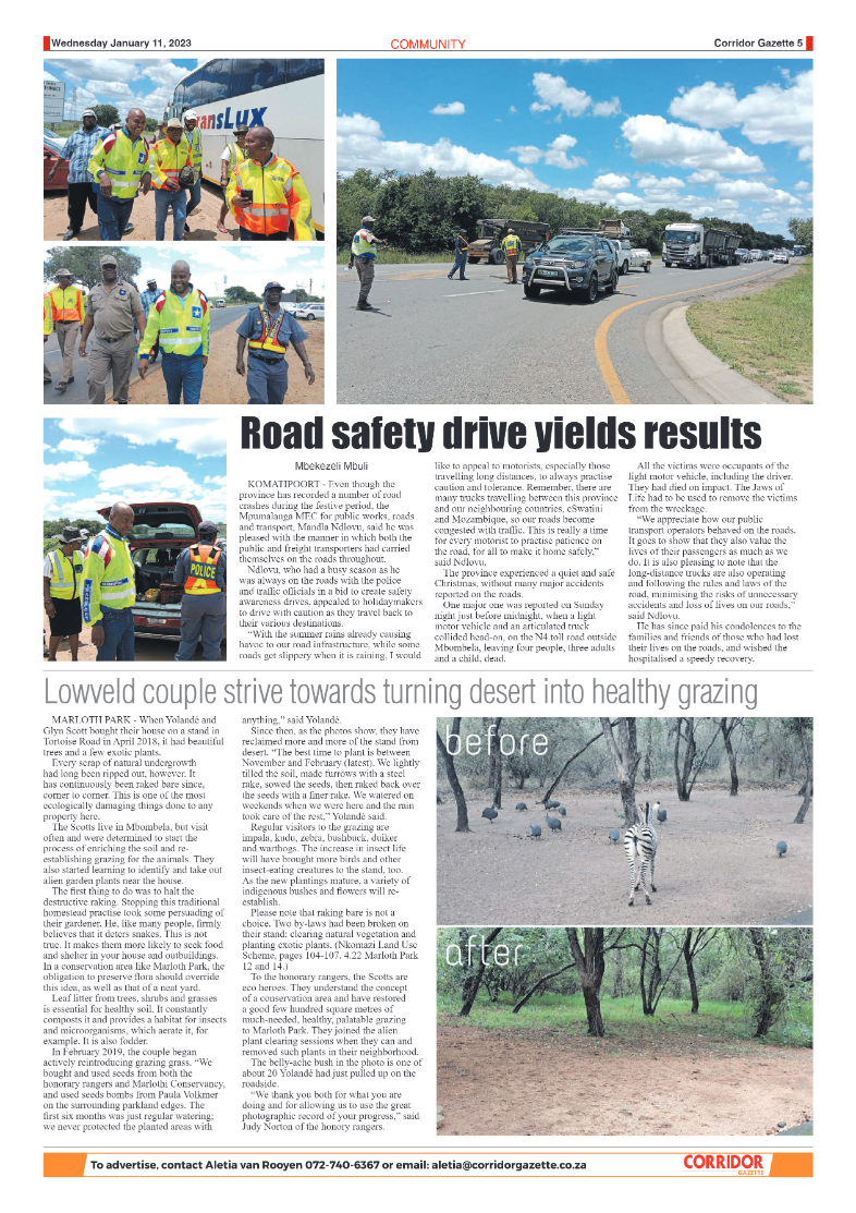 Corridor Gazette 11 January 2023 page 5