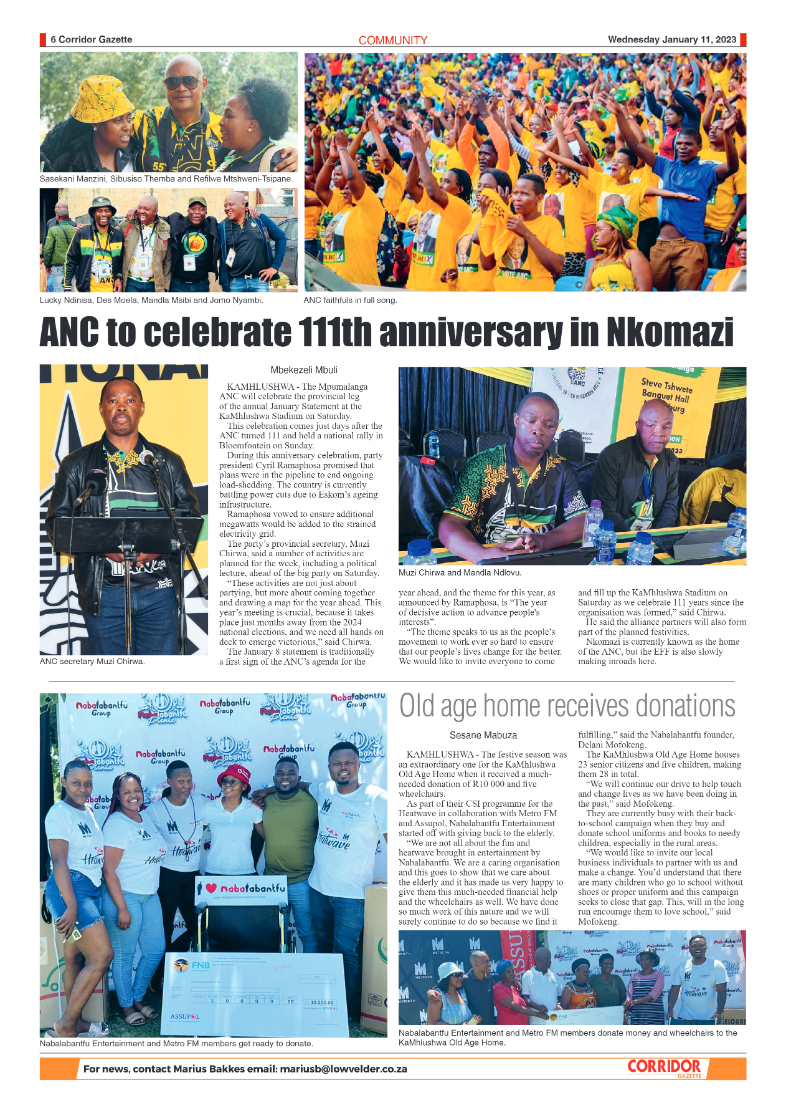 Corridor Gazette 11 January 2023 page 6