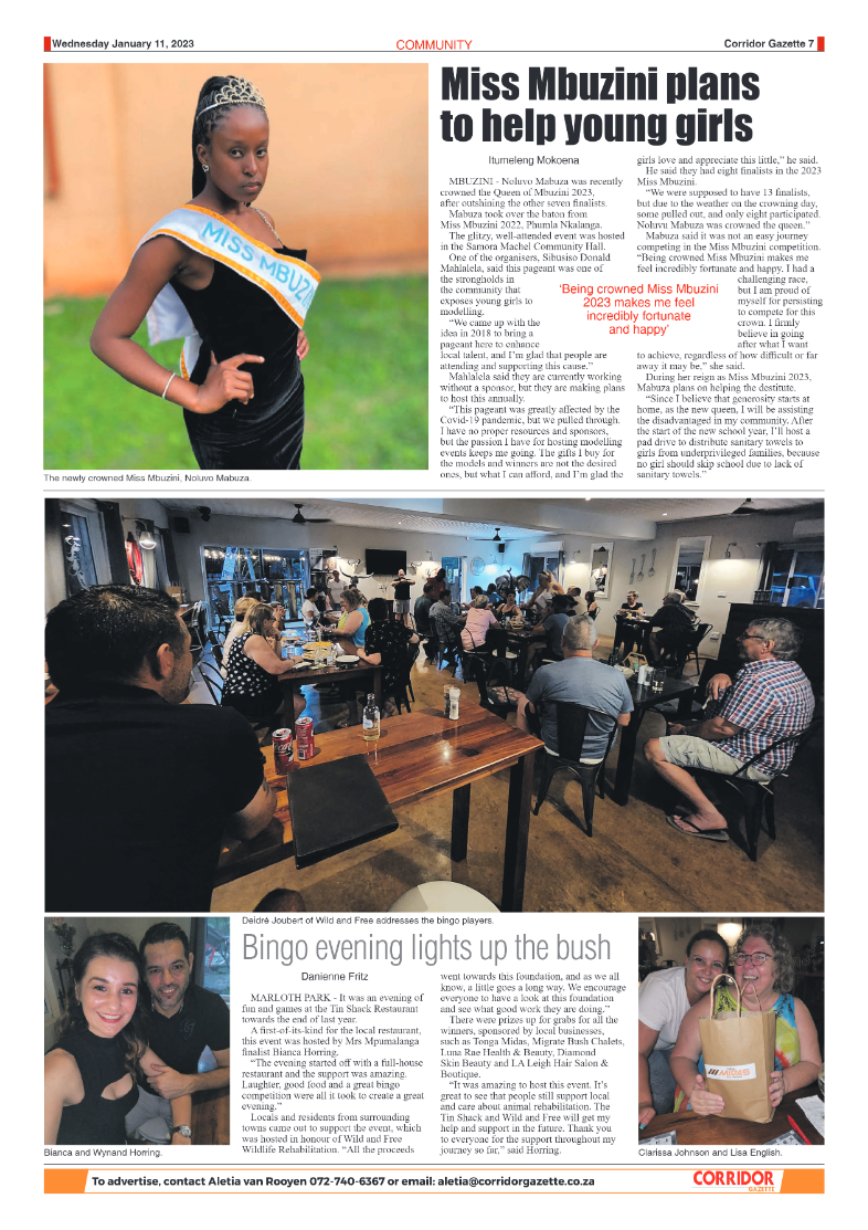 Corridor Gazette 11 January 2023 page 7