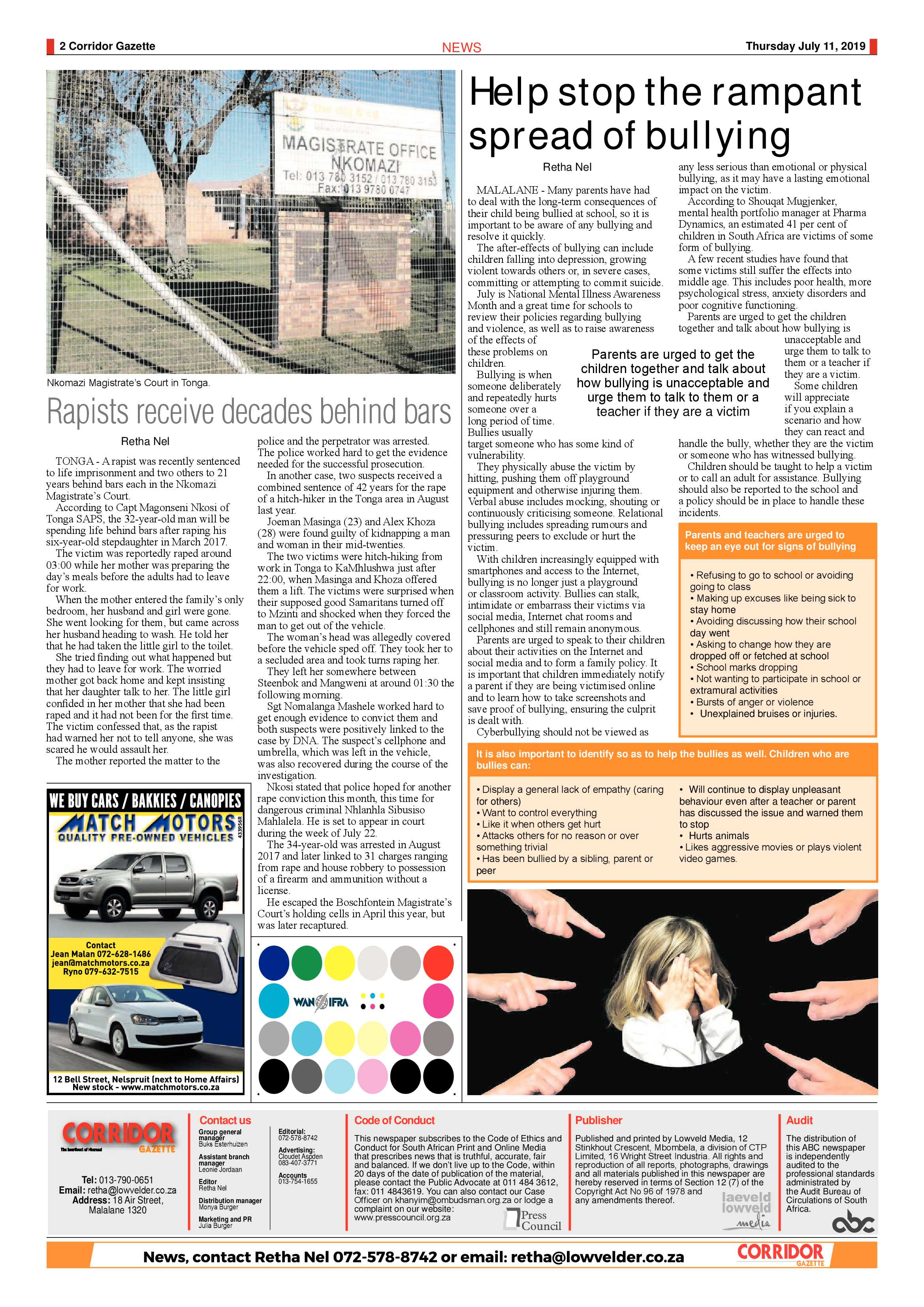 Corridor Gazette 11 July 2019 page 2