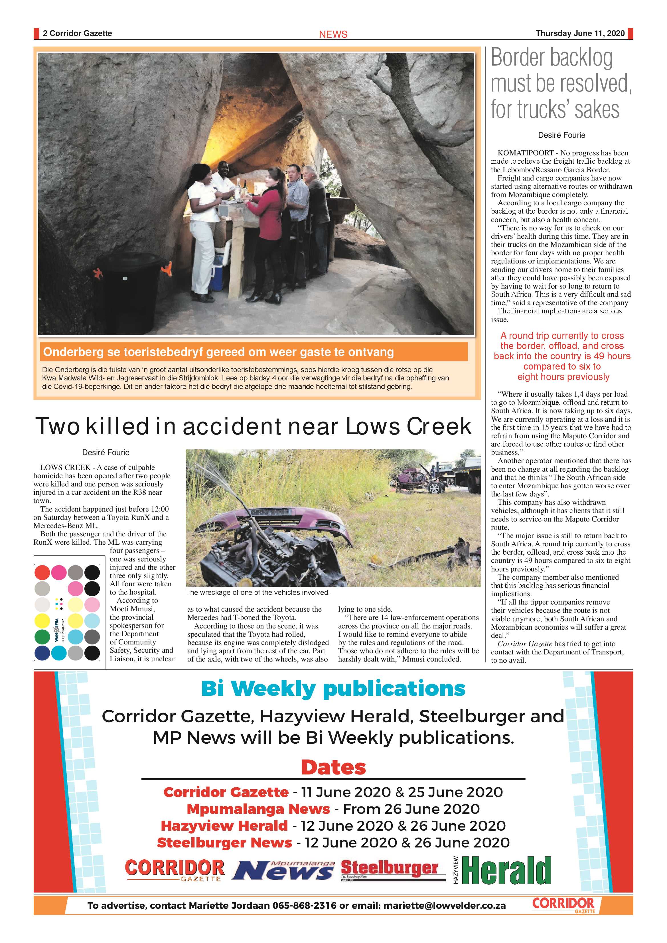 Corridor Gazette 11 June 2020 page 2