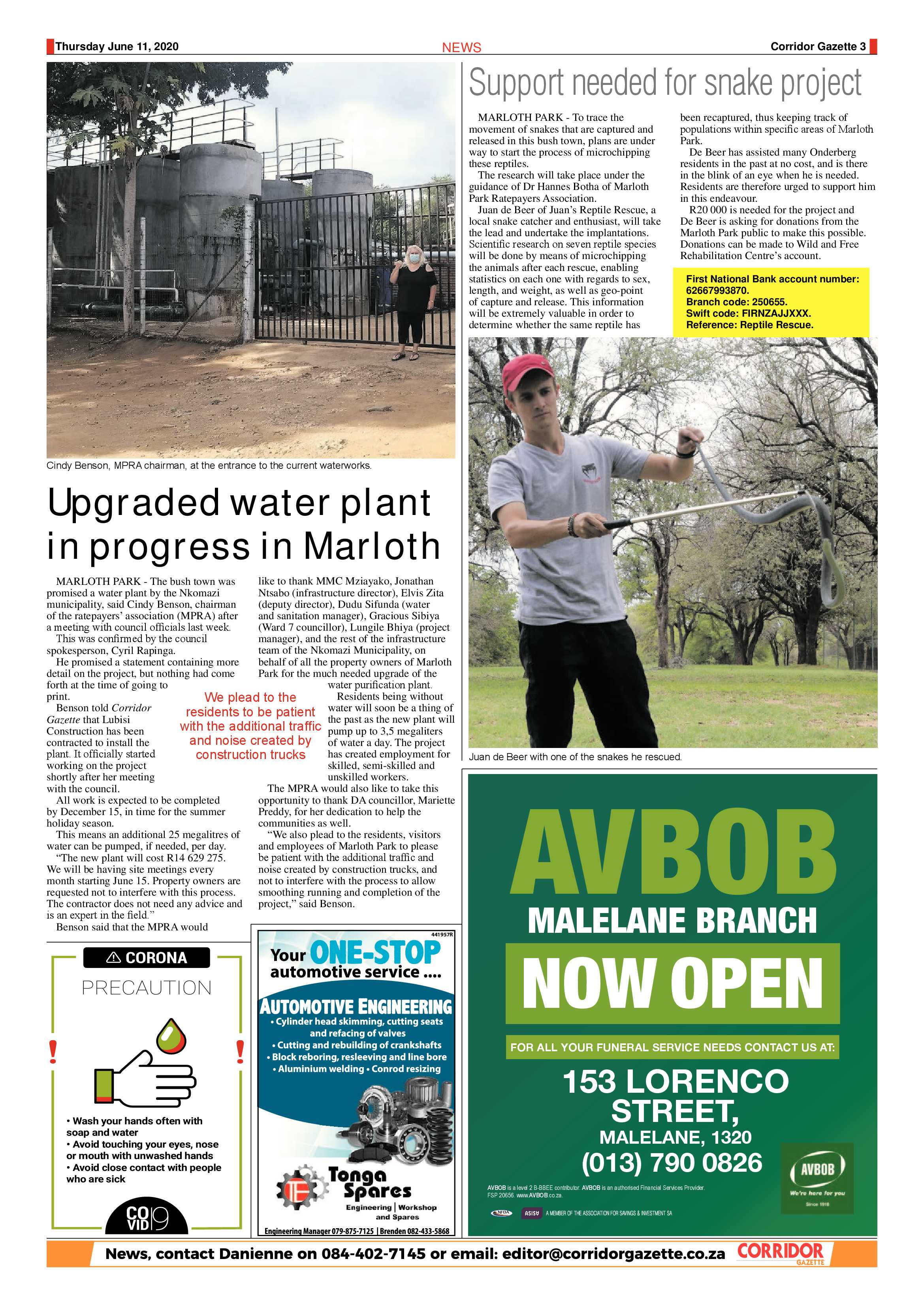 Corridor Gazette 11 June 2020 page 3