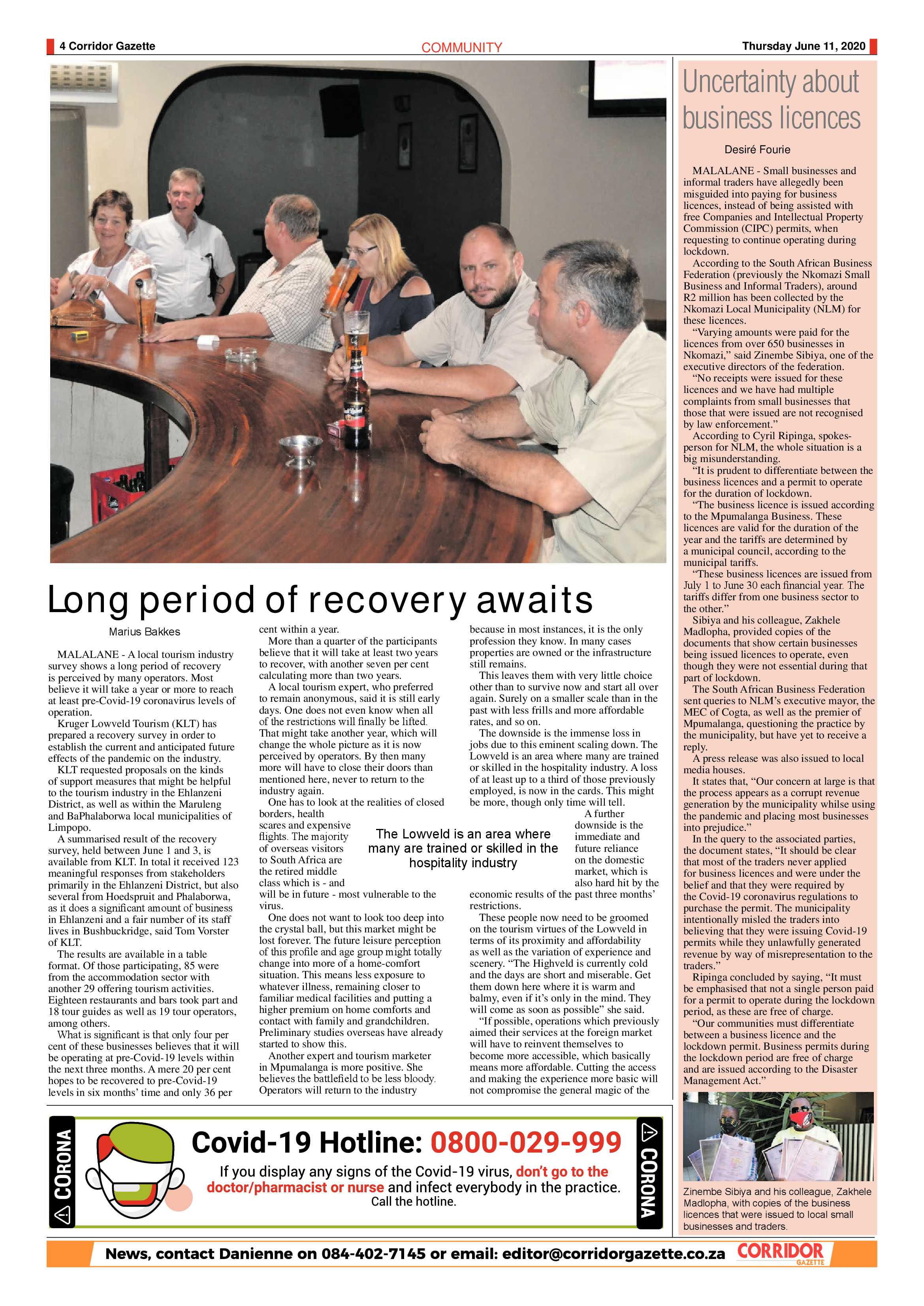 Corridor Gazette 11 June 2020 page 4