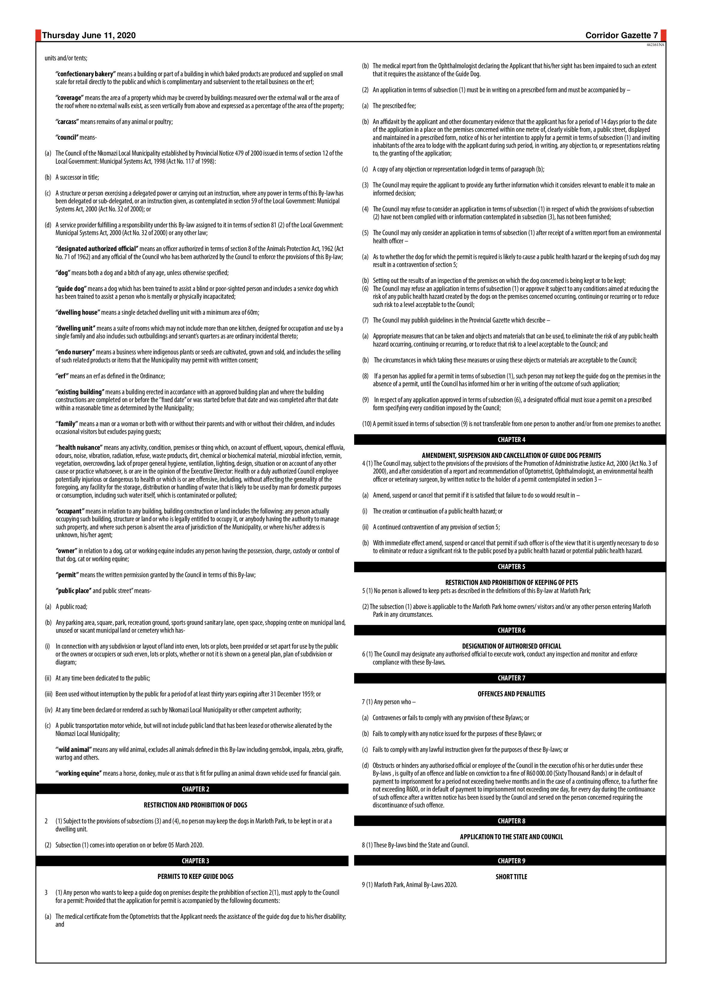 Corridor Gazette 11 June 2020 page 7