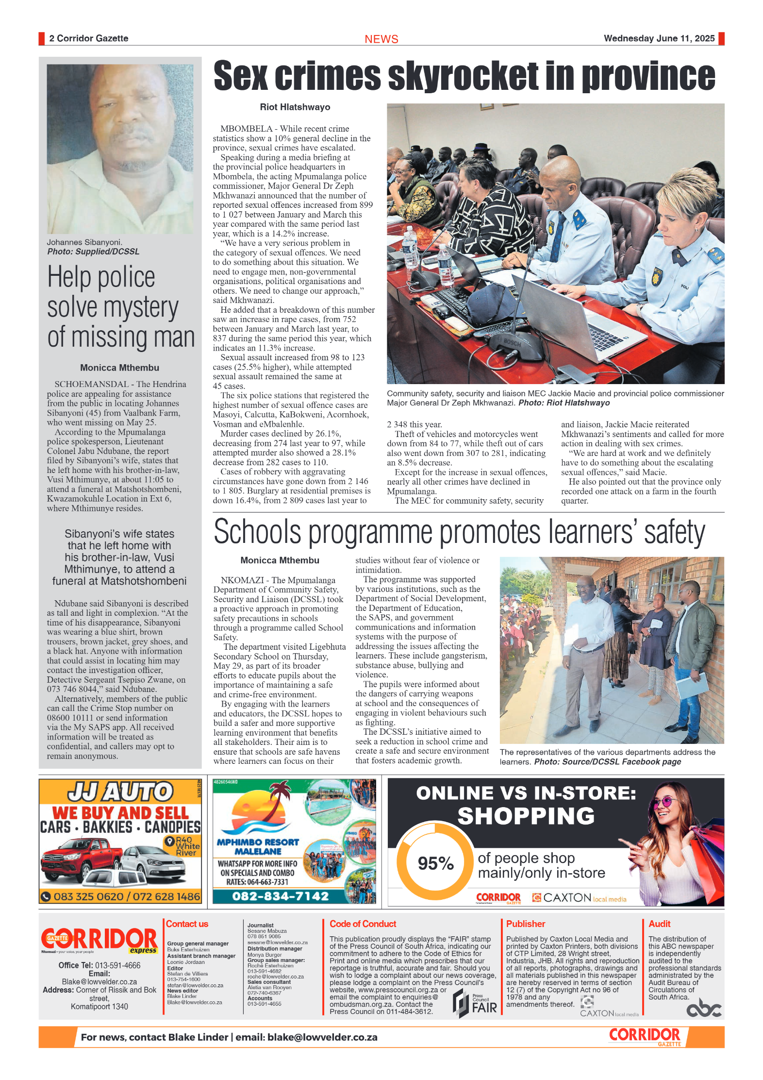 Corridor Gazette 11 June 2025 page 2