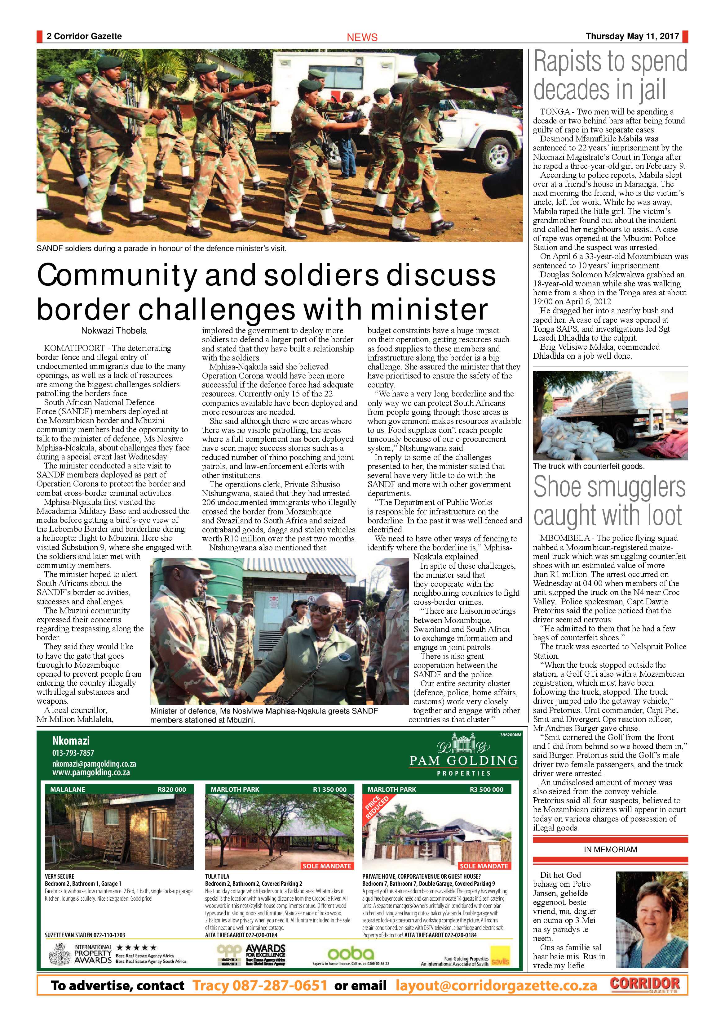 Corridor Gazette 11 May 2017 page 2