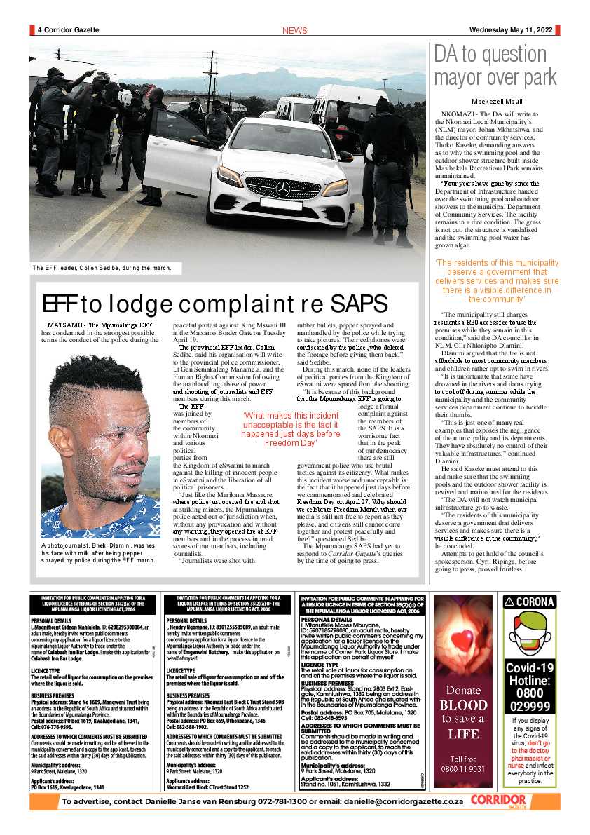Corridor Gazette 11 May 2022 page 4