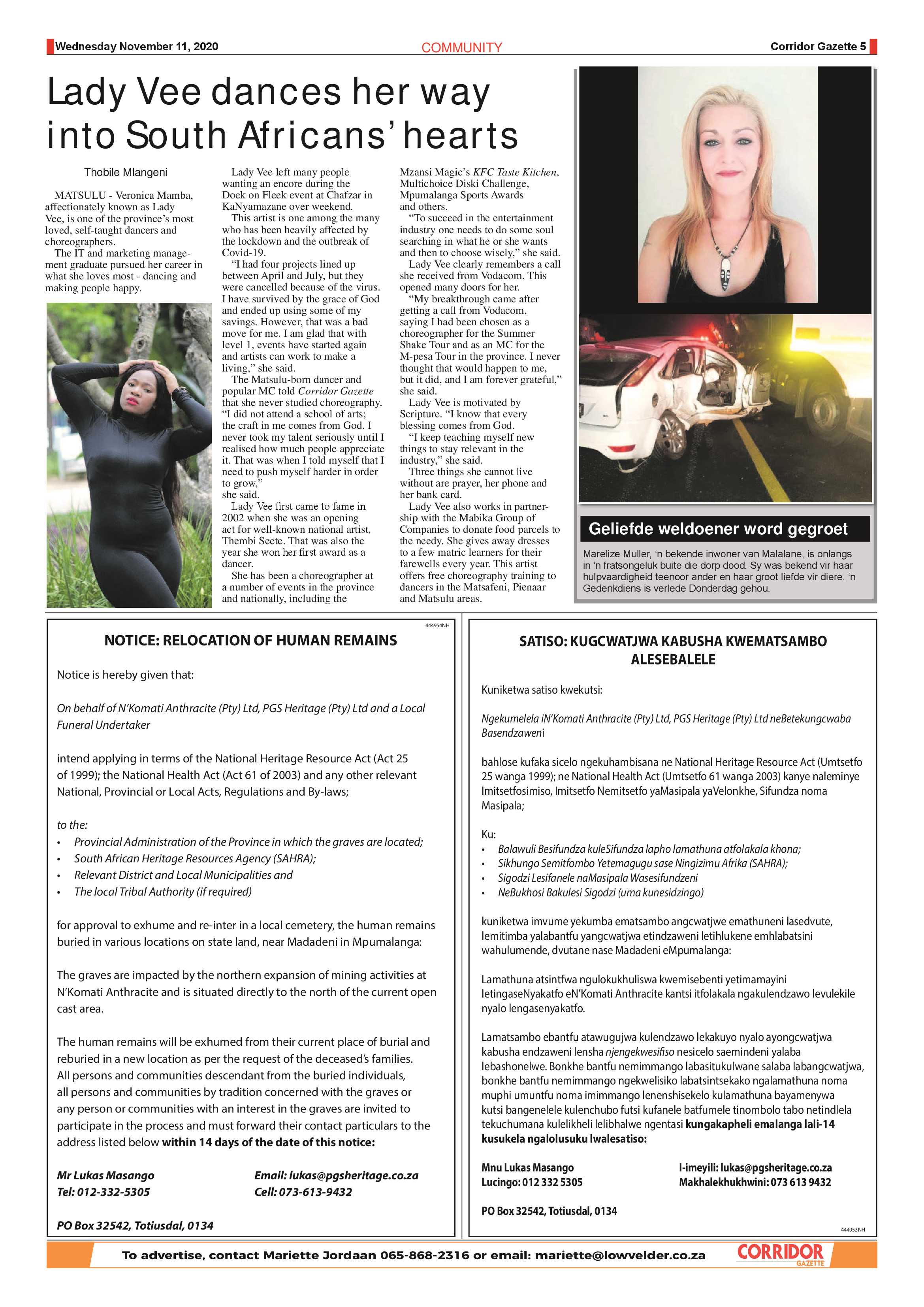 Corridor Gazette 11 November 2020 page 5