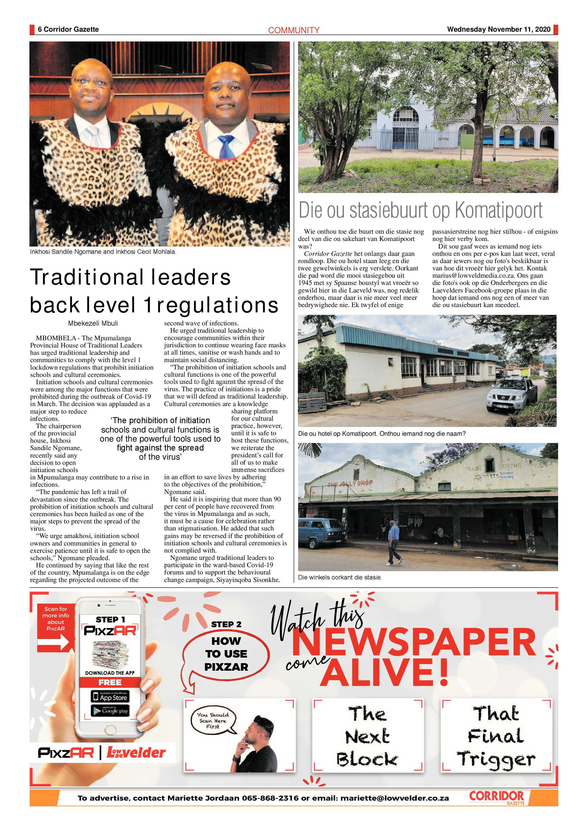 Corridor Gazette 11 November 2020 page 6